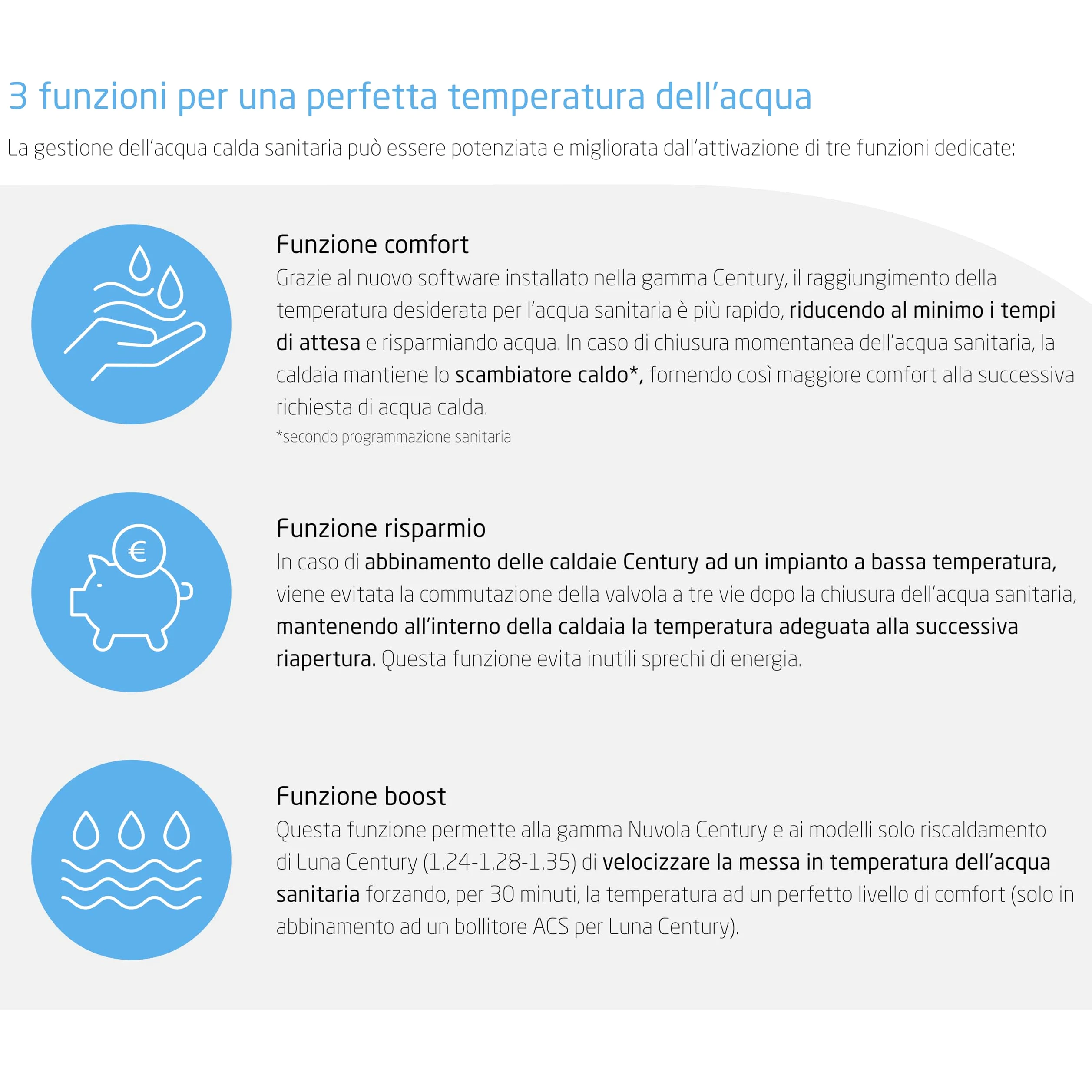 Baxi Luna Century 26 Caldaia a Condensazione Murale, a Metano/GPL/Aria Propanata, Riscaldamento e Acqua Calda Sanitaria, 76,3 x 45 x 33,4 Cm
