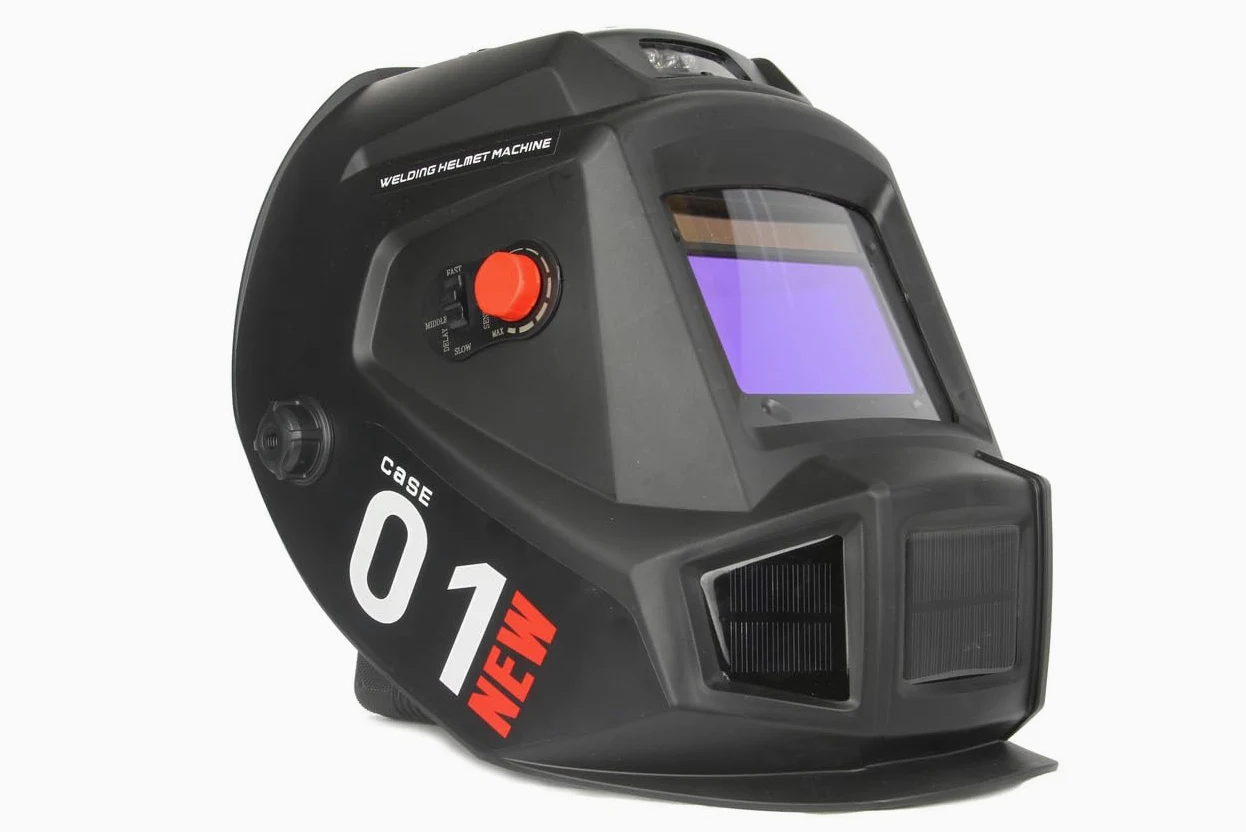 Maschera Casco Saldatura Autoscurante per MIG TIG MAG MMA | Campo Visivo 100x93 mm | Regolabile