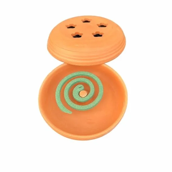 Contenitore Di Terracotta Artigianale Per Spirali Antizanzara