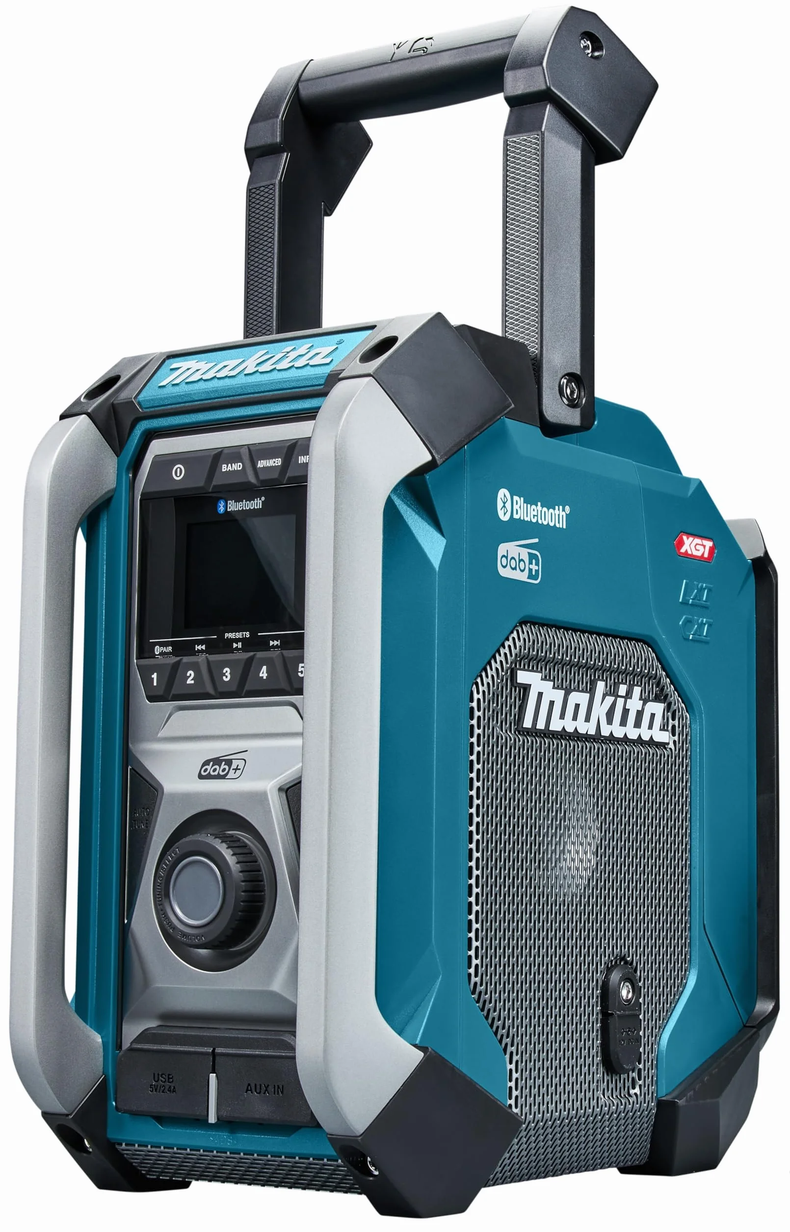 Makita MR007GZ - Radio da cantiere, 18 V-40 V max. (senza batteria, senza caricatore), petrolio