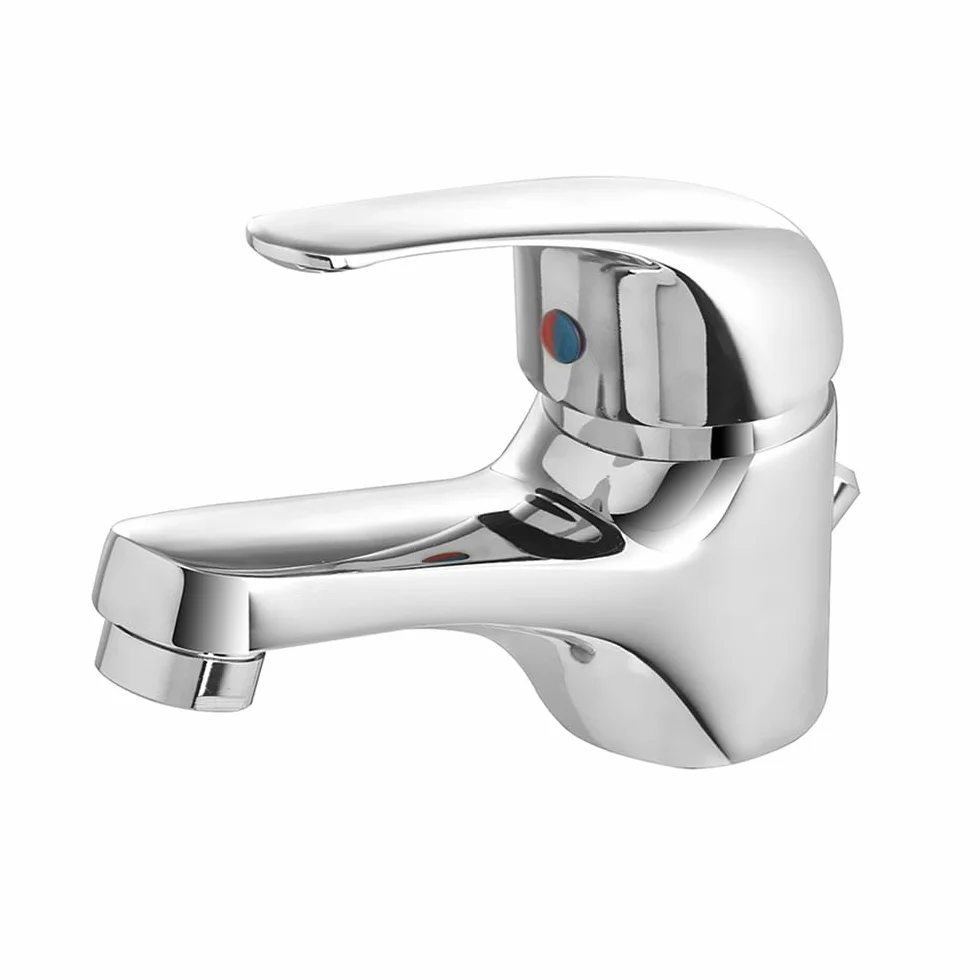 Set rubinetti bagno in ottone cromato lavabo bidet e vasca con kit doccia, scarico automatico incluso per lavabo e bidet, serie KANT