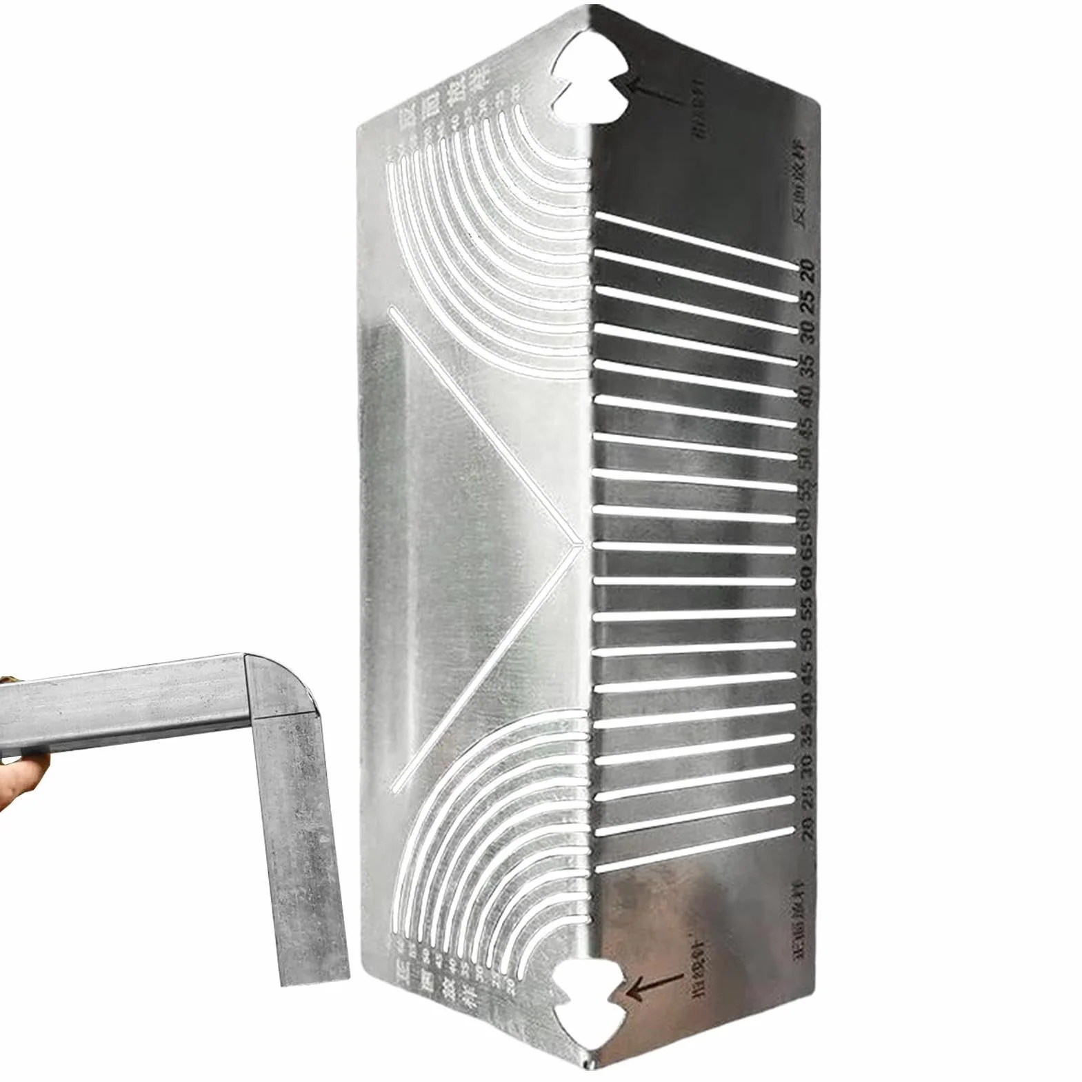 Square Tube Bending, Arc Scriber Tool, Metal Scriber Tool, Tube Marking Tool, Multi-Functional Scribe for Square Tube Bend Marking, Ideal for Craftsmen and Engineers Bending and Metal Marking