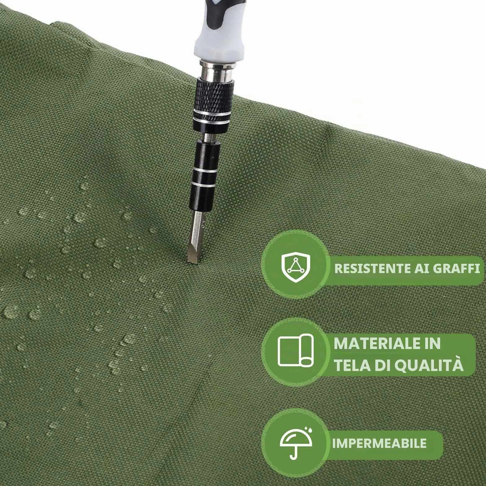 Borsa per attrezzi, borsa portachiavi in tela, borsa per attrezzi multifunzionale con 5 tasche con cerniera, ideale per idraulici, commercianti ed elettricisti