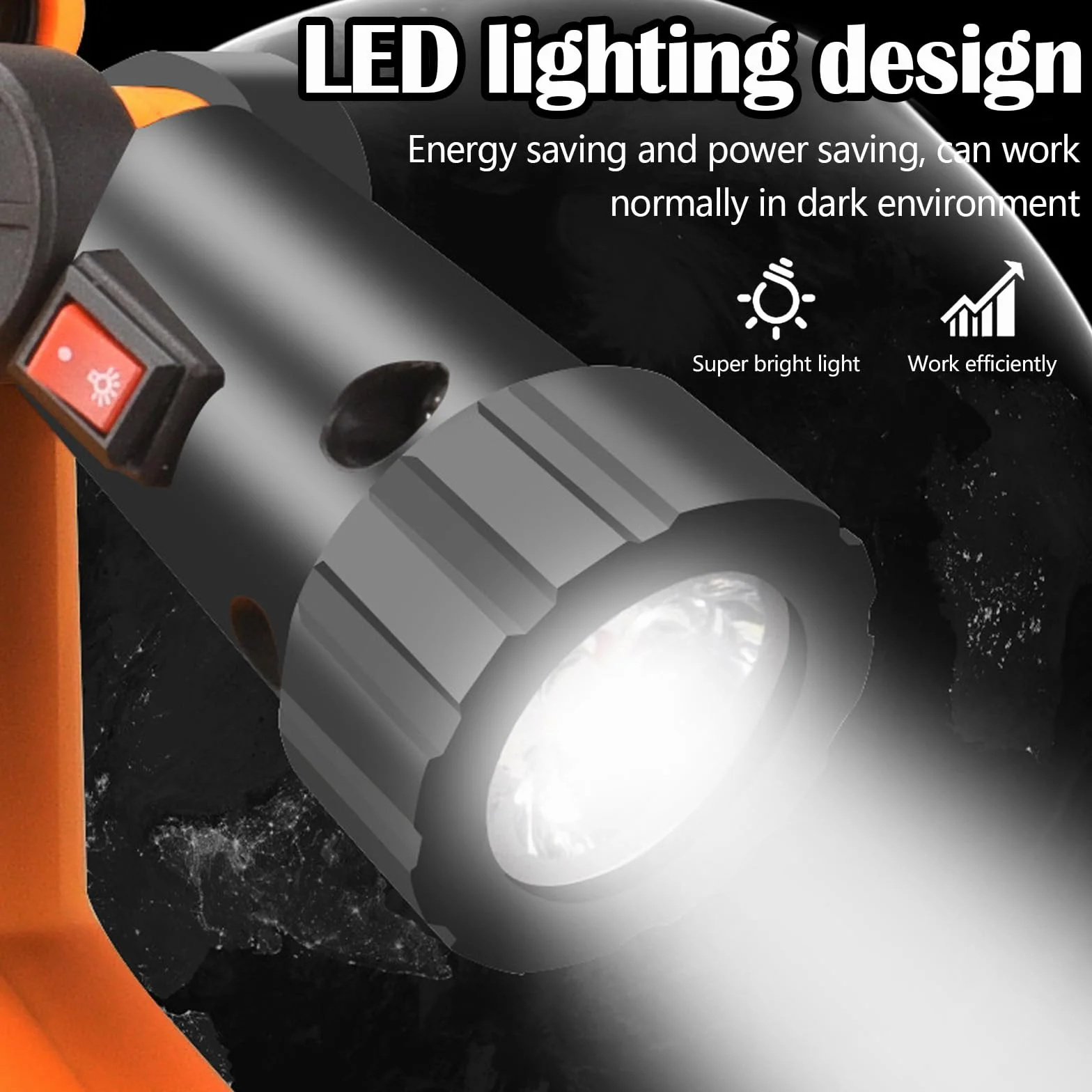 Levigatrice Per Intonaco 1680W 6 Velocità Mola Ø380 mm LED Malta Cementizia 2 In 1 Betoniera