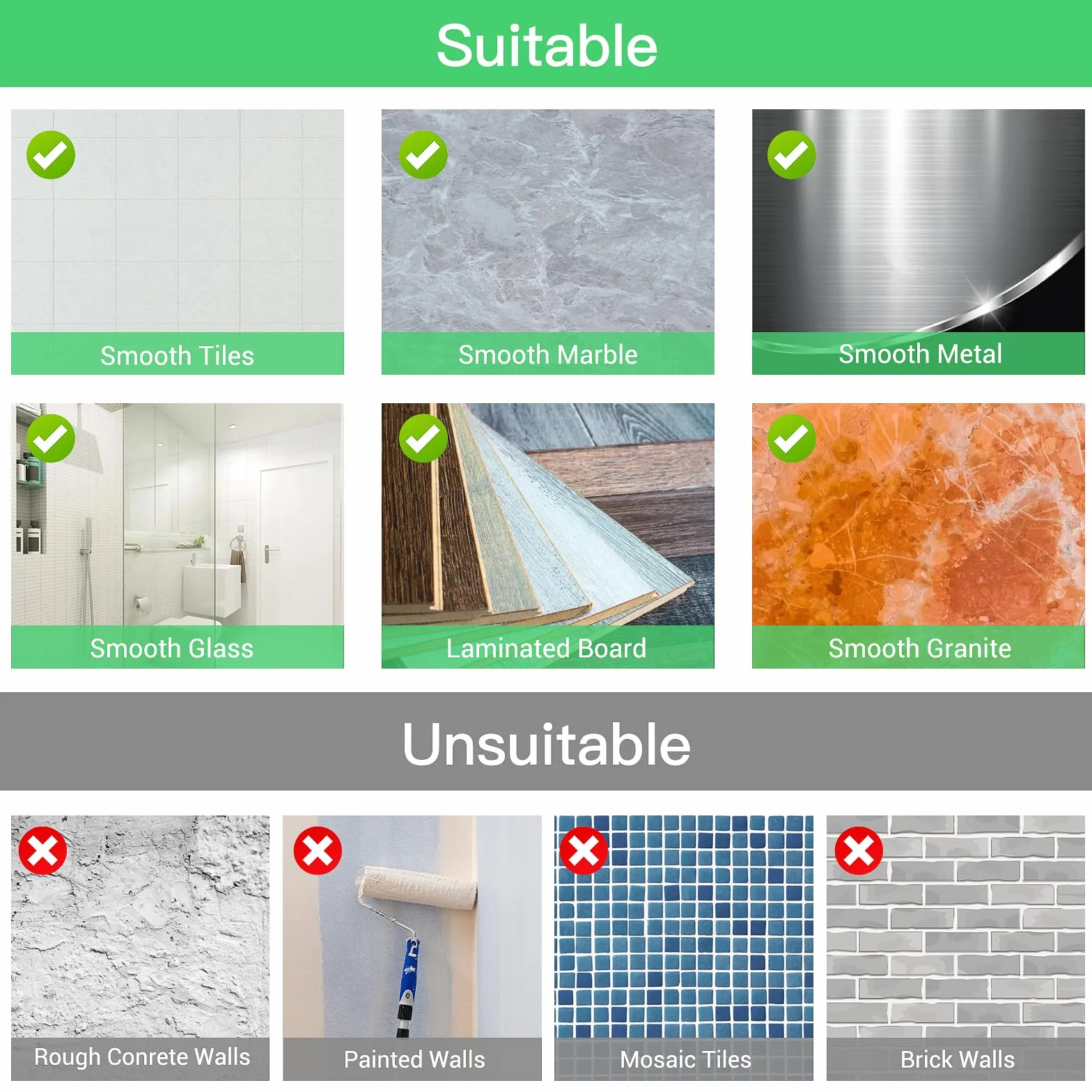 ilikable 4 Pezzi Ganci Ventosa Bagno Super Portante 5KG Senza Foratura Ganci a Ventosa per Asciugamani Appendini Bagno Impermeabile e Resistente al Grasso Parete per Doccia Cucina