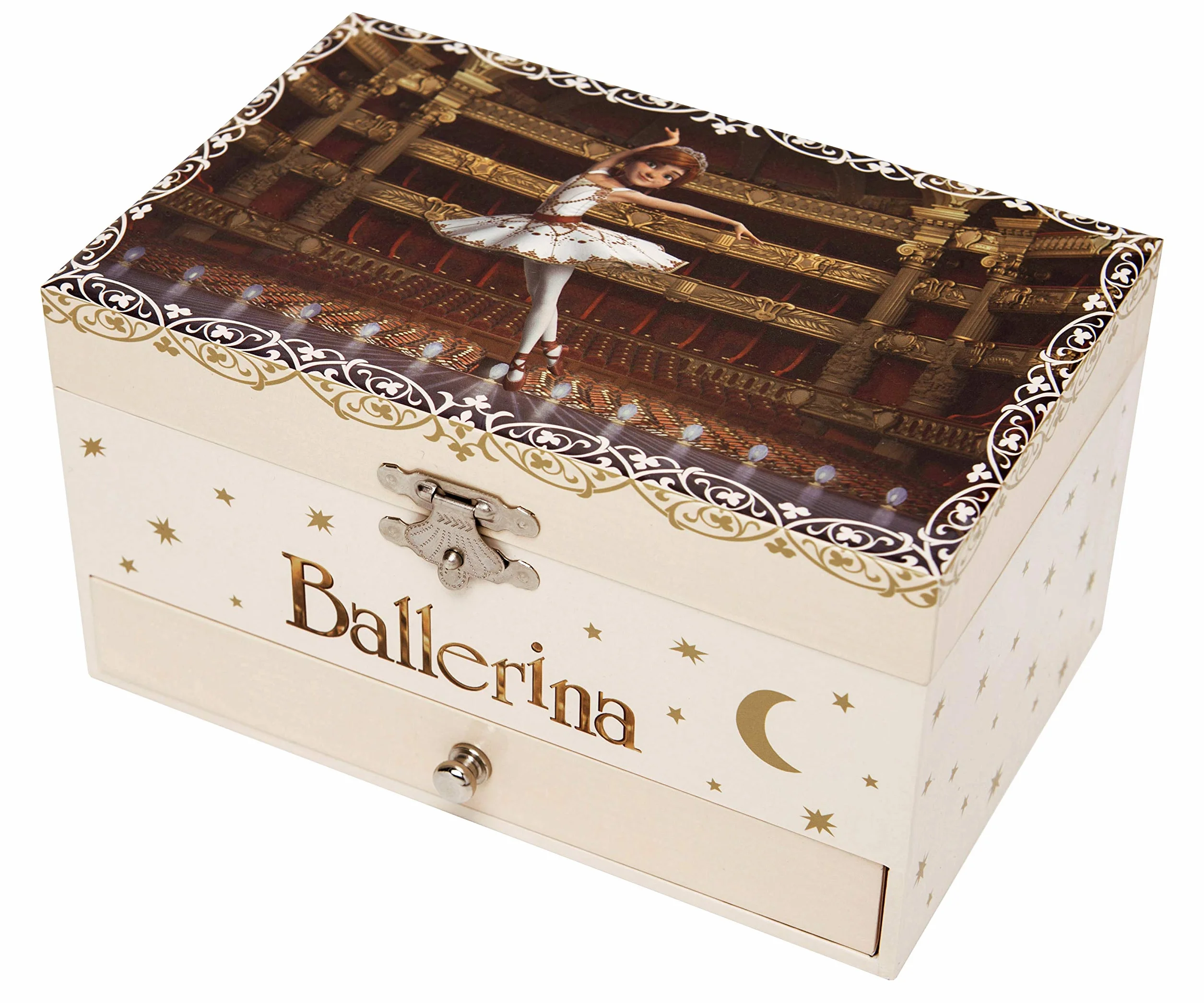 Trousselier Ballerina Cofanetto Musicale Fosforescente 10 x 11.5 x 10 cm Multicolore
