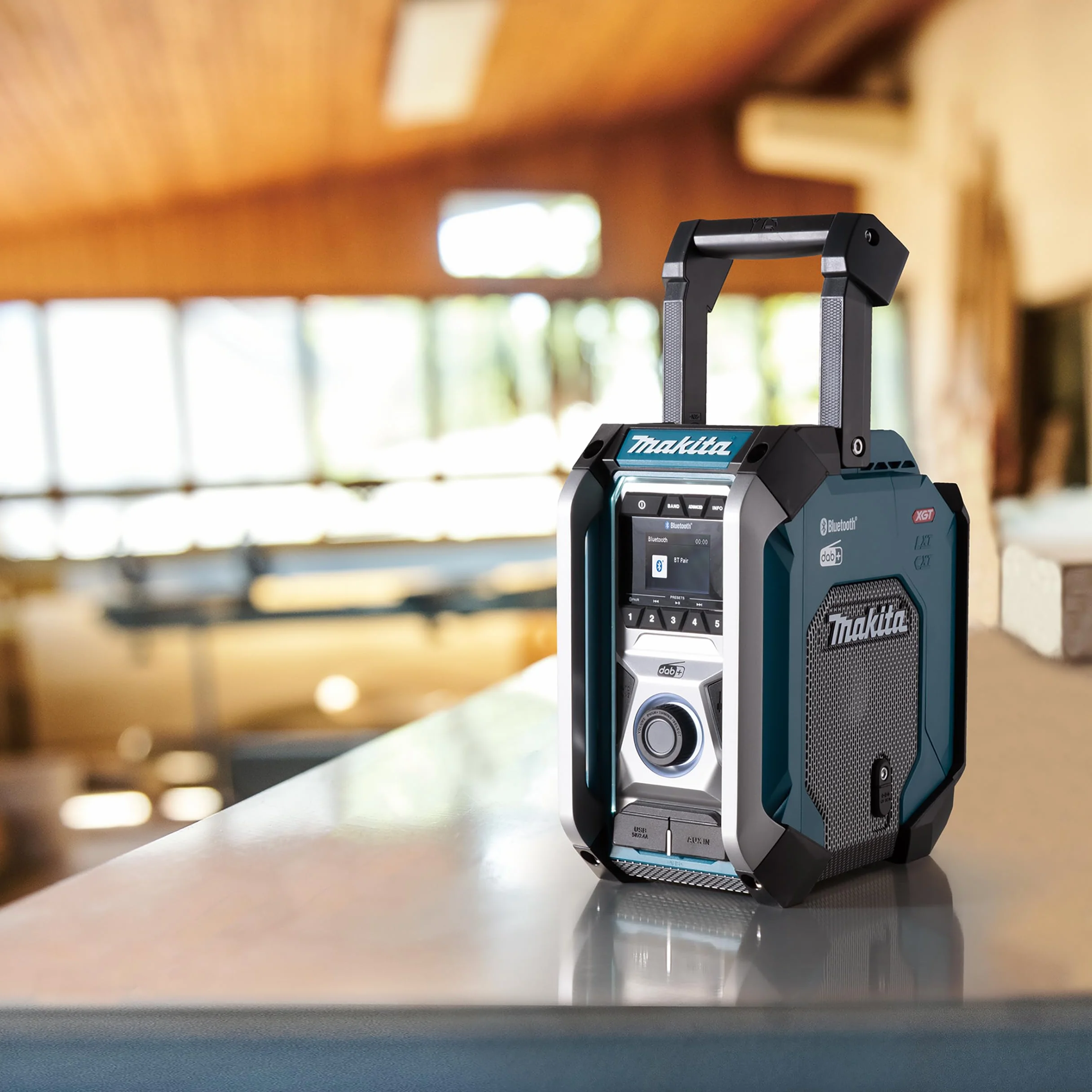Makita MR007GZ - Radio da cantiere, 18 V-40 V max. (senza batteria, senza caricatore), petrolio