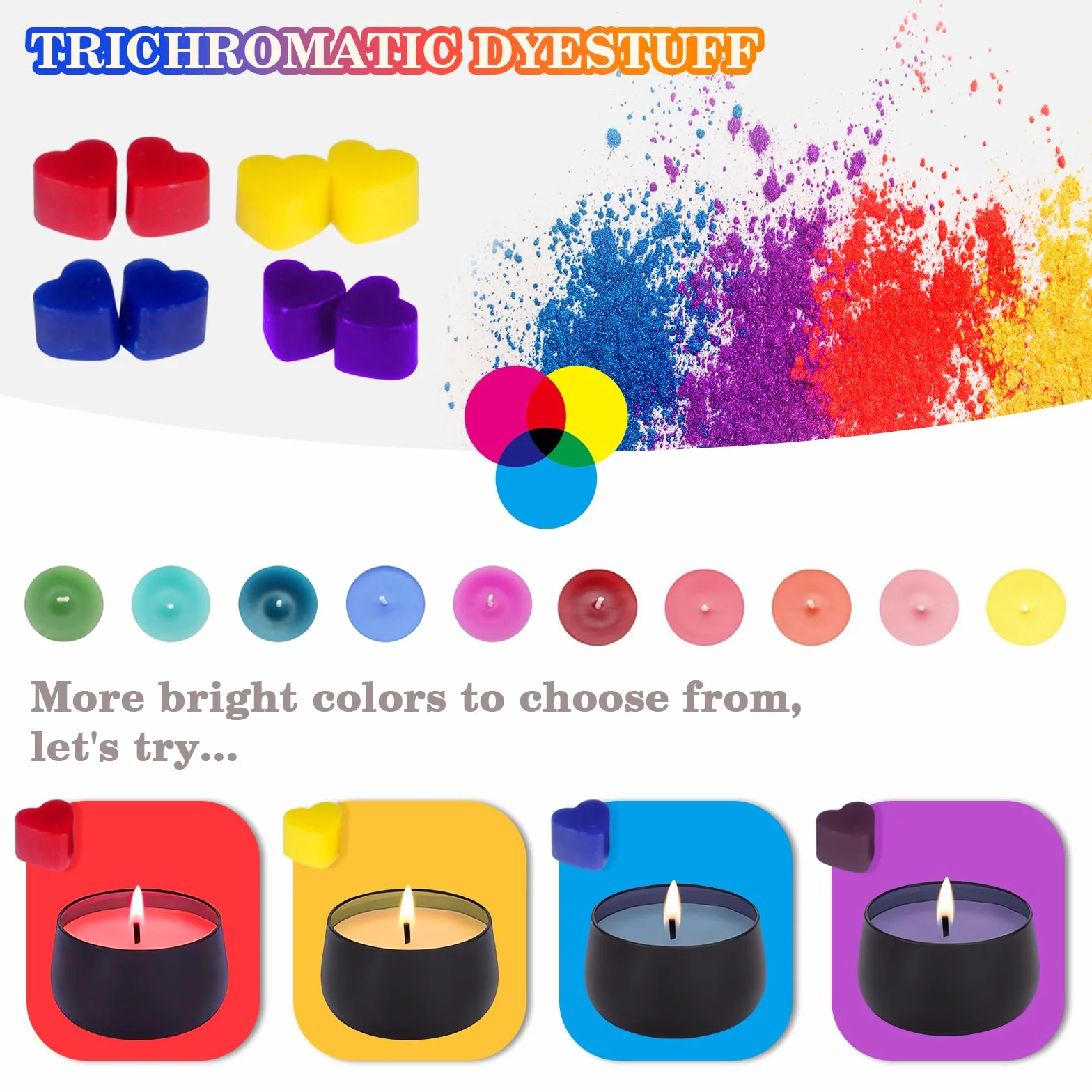 Kit per Fabbricazione Candele, Kit per Natale Produzione di 9-Candele per Principianti, DIY Set Regalo con Pentola per Versare,Stoppini,Adesivi,Cucchiai per Mescolare,6 Oli Essenziali,480g Cera Soia