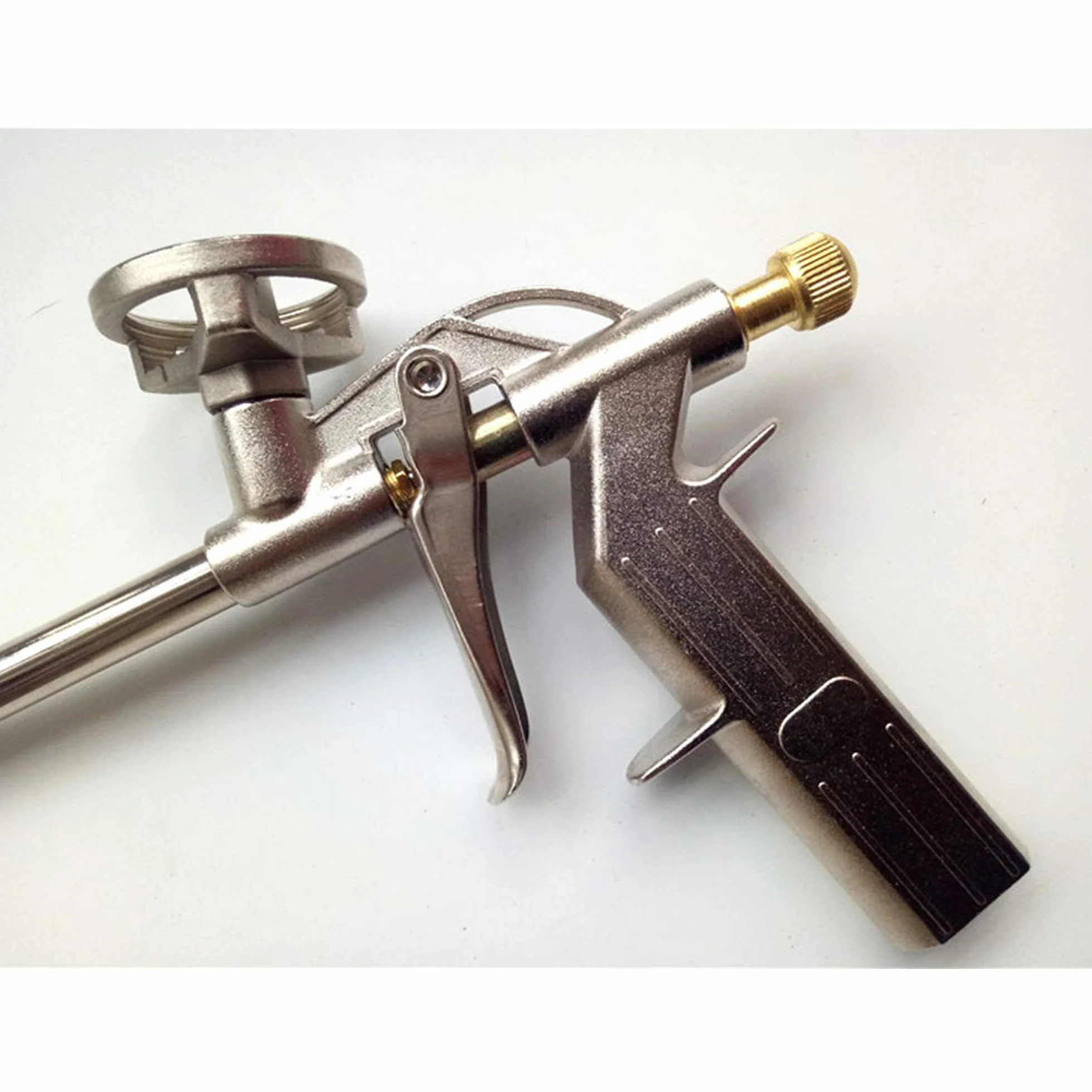 CINY Pistola per Schiuma Poliuretanica, Metallo Pistola Per Schiuma Espansa Ad Espansione In Pu Resistente Per Mastice Da Costruzione Calafataggio, Riempimento, Sigillatura(4 pz oro)