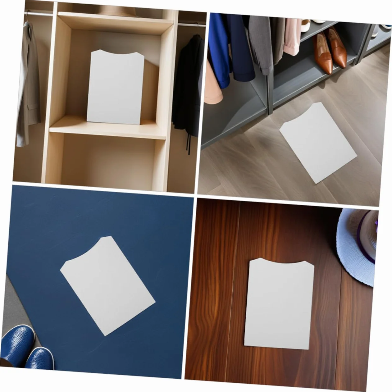 PRETYZOOM 100 Pezzi Inserti per Magliette Bianche Forme Pieghevoli per Imballaggio e Organizzazione Abbigliamento Supporto Antirughe per T Shirt Camicie e Maglioni