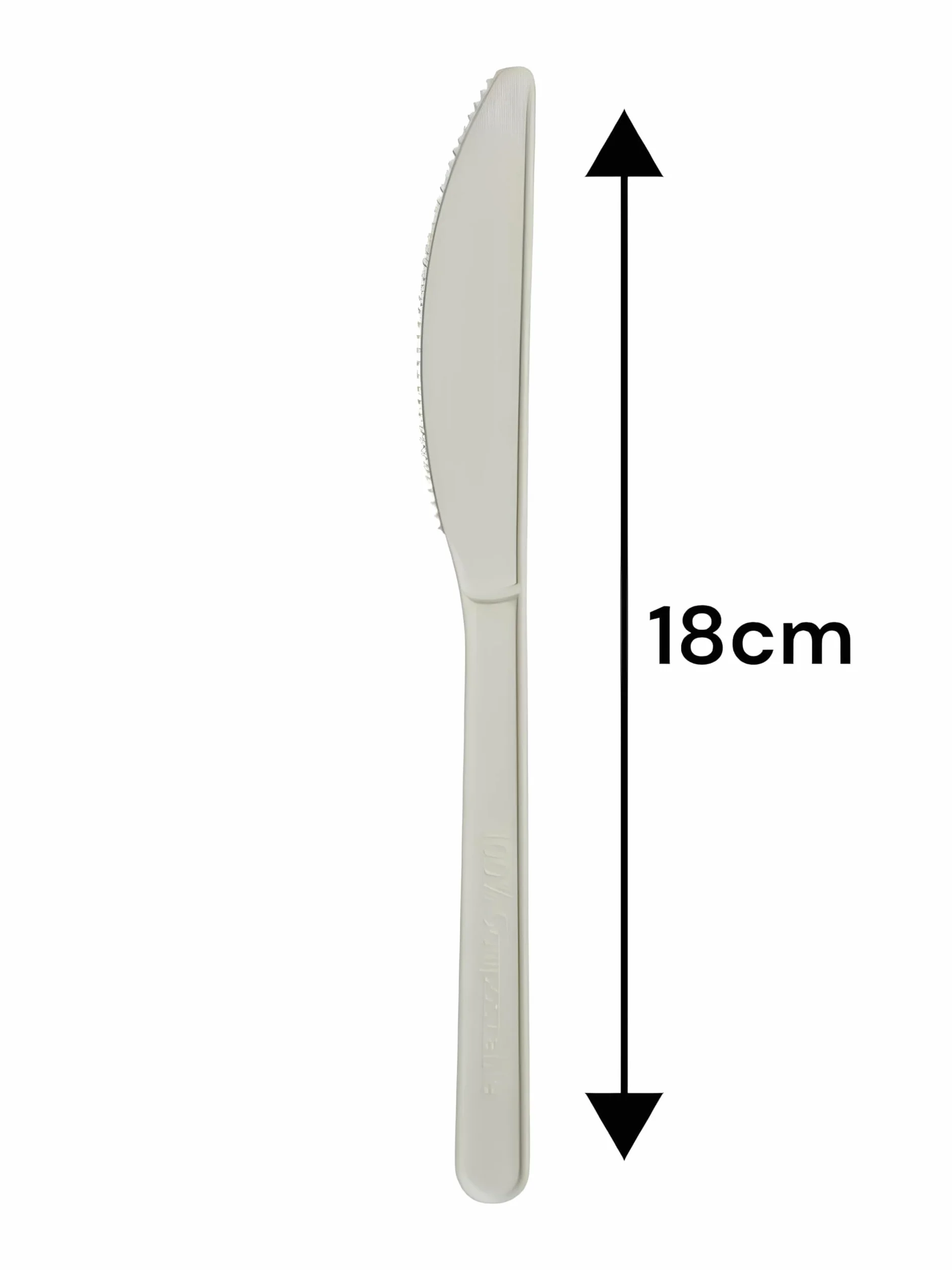 Biodegradable Compostable White Sugar Fiber Cutlery Set 100 Pcs Eco Friendly Posate