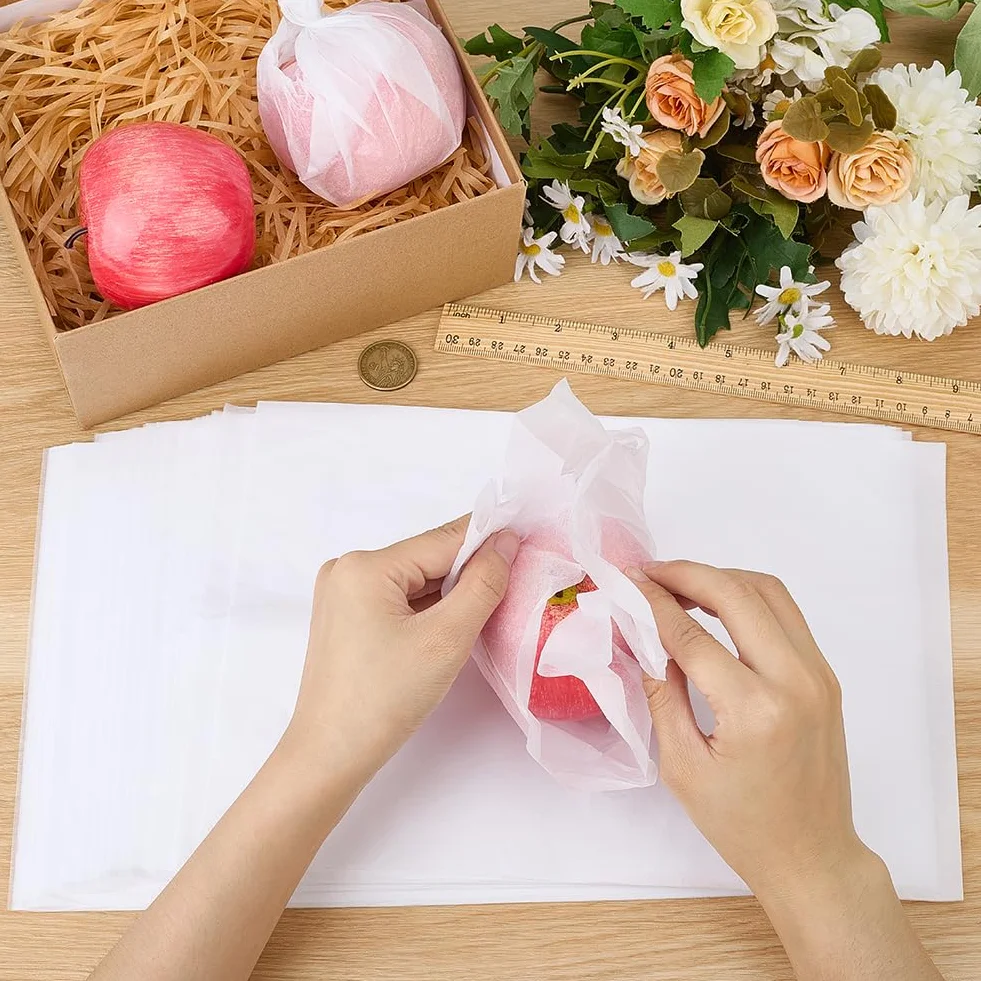 BENECREAT 400 Fogli 30x21cm di Carta Velina Senza Acidi Bianca, Fogli Protettivi In Carta A4 per L'Archiviazione di Indumenti, Confezionamento di Gioielli e Confezioni Regalo