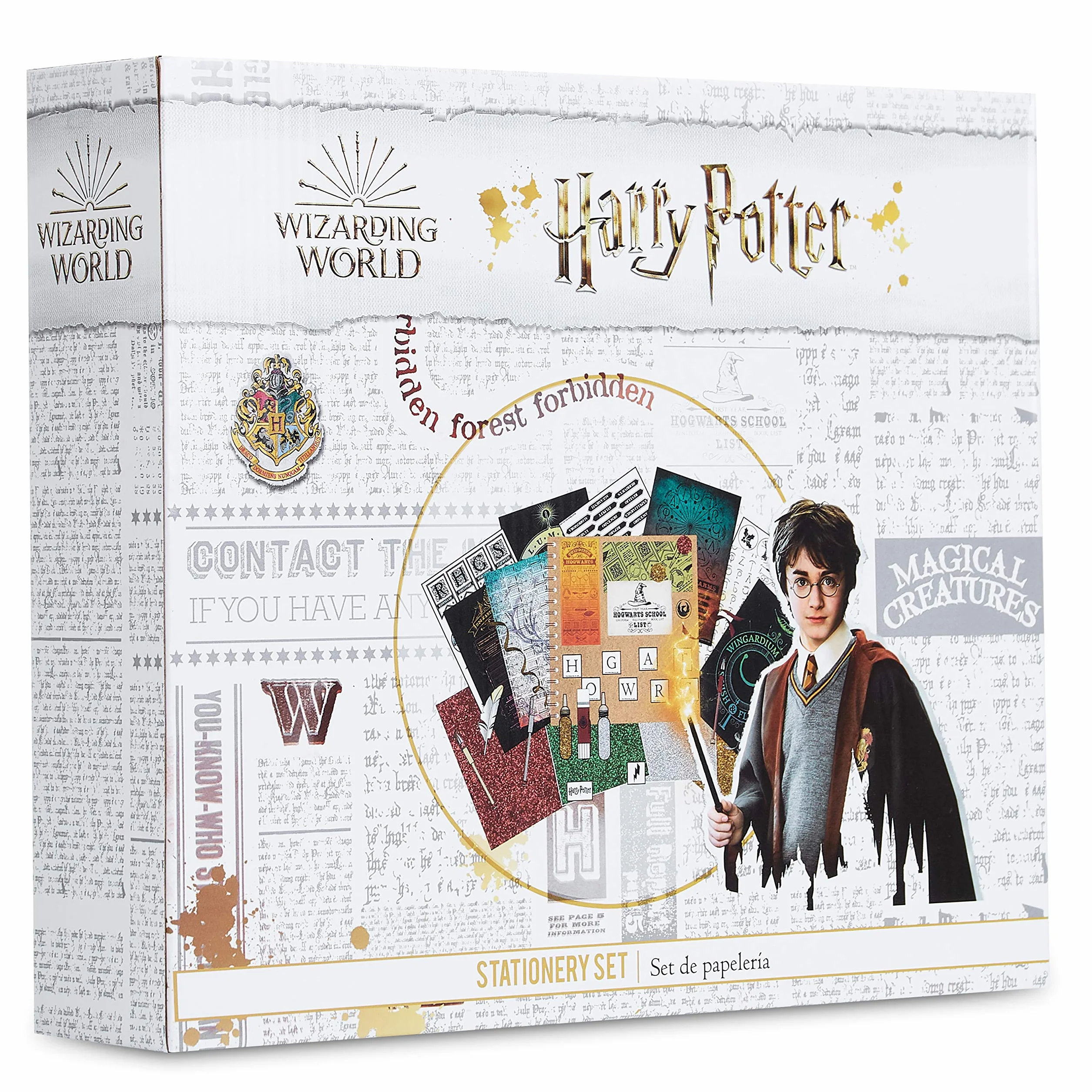 Harry Potter Scrapbooking Kit Cancelleria Kawaii Scrapbooking Accessori Adesivi Timbri Taccuino Attivita Creative per Bambini (Bianco)