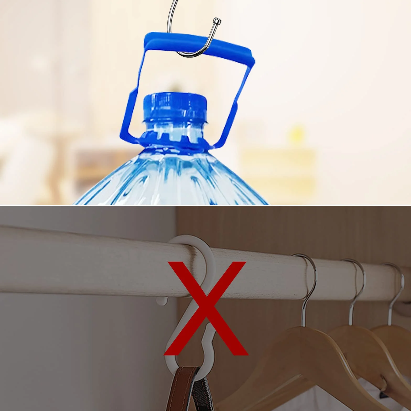 Firschoie 10 Pezzi Ganci a S Cucina Acciaio Inox Doppio Gancio Appendere Tazze Pentole Ciotole