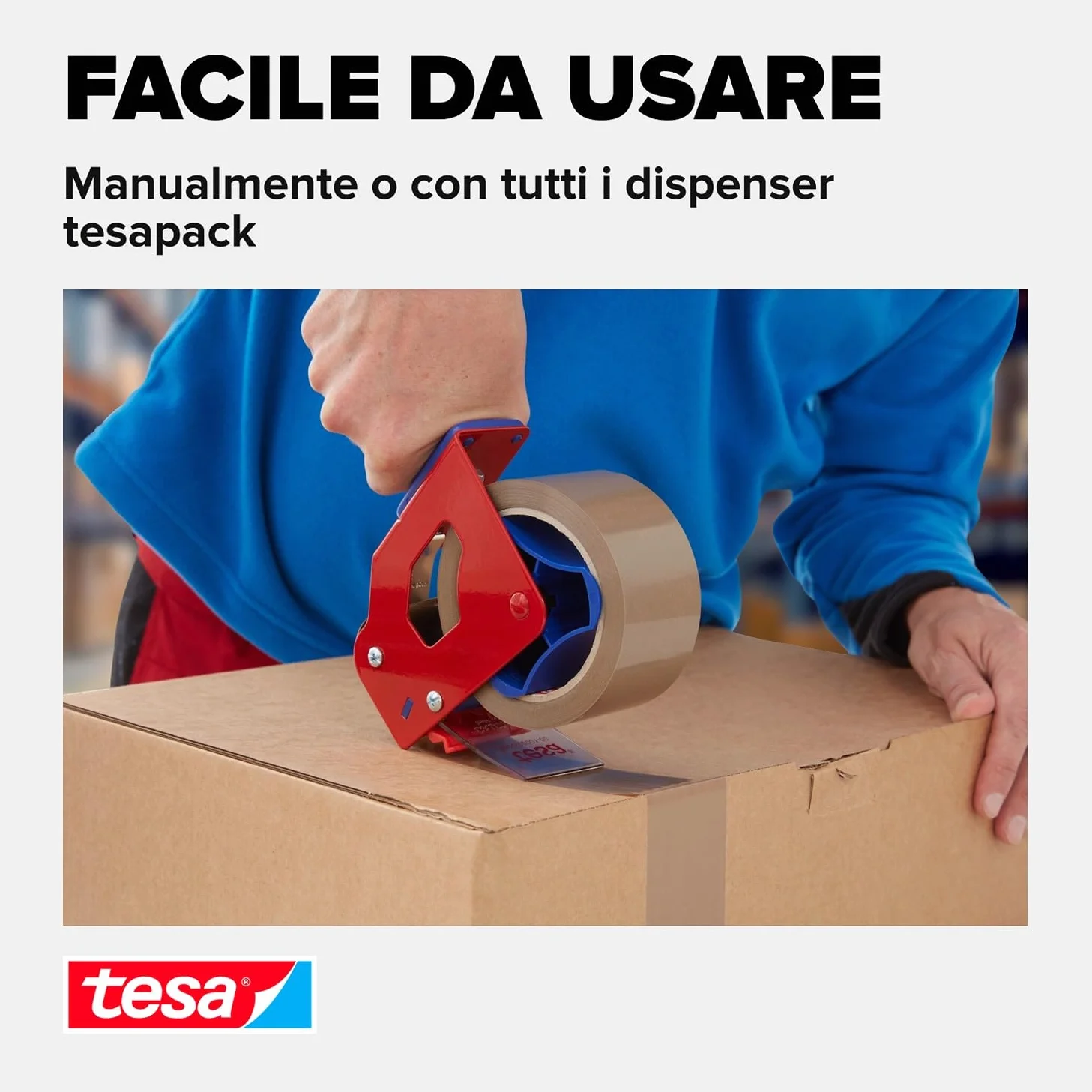 tesapack 64014 PP Nastro Adesivo Marrone - Resistente all'invecchiamento e allo strappo - Silenzioso e fortemente adesivo - Confezione da 6 Rotoli - 66 m x 50 mm