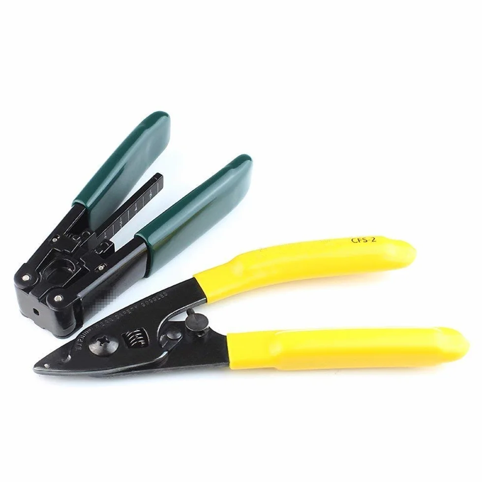 Kit Fibra Ottica, Fibra FTTH Kit con l'FC-6S mannaia della fibra e misuratore di potenza ottica 5 km visivo guasti Wire stripper