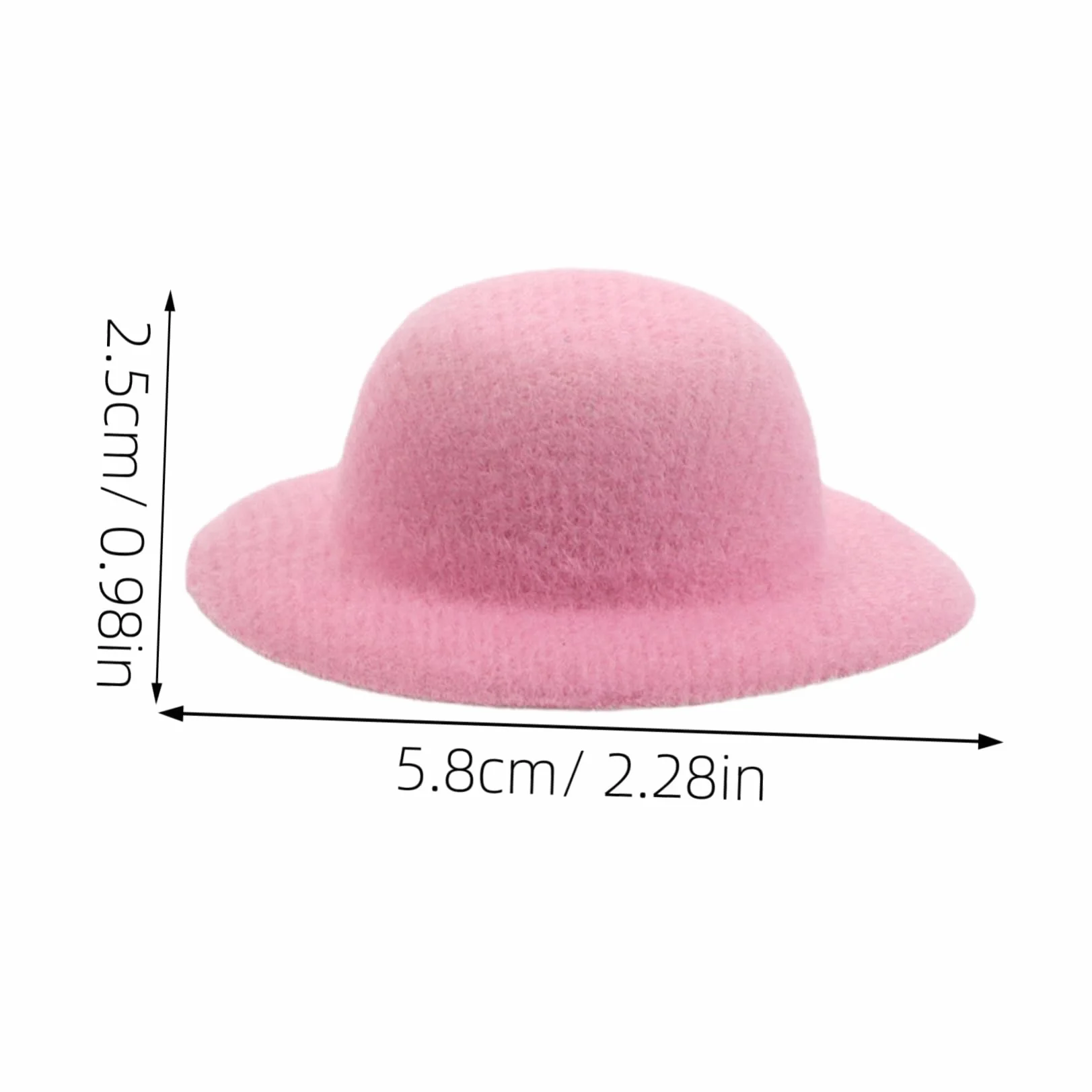 Mini Cilindri Cappello Per Case Bambole Accessori Artigianali Nero 15pezzi