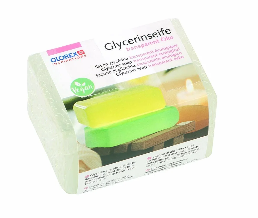 Glorex 6 1600, Sapone Eco in glicerina, Trasparente, 250 g