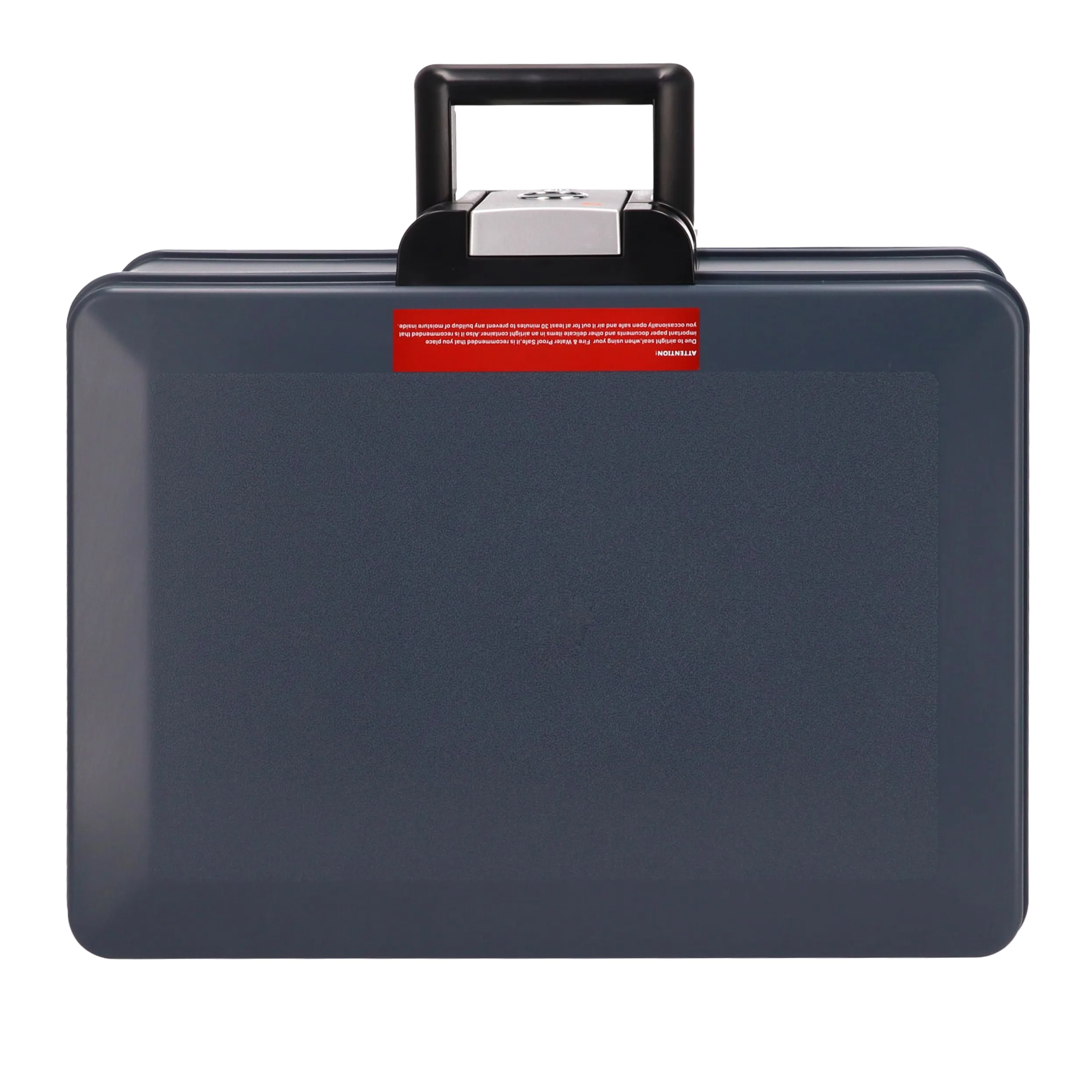 Cassaforte Portatile Certificata 2017, A4 - Scatola di Sicurezza Impermeabile e Ignifuga con Serratura a Chiave, Protezione di Valori e Documenti, H 15,5 x L 40,7 x P 32,1 cm
