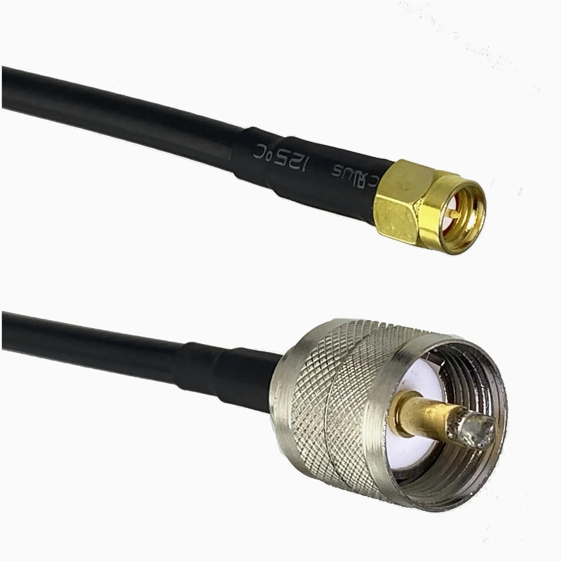 RG316 RG58 UHF PL259 SO239 A SMA Maschio Spina e Femmina Jack Connettore Diritto RF Jumper Cavo Treccia 6 pollici ~ 20 M(RG58 PL259 to SMA M,6M)