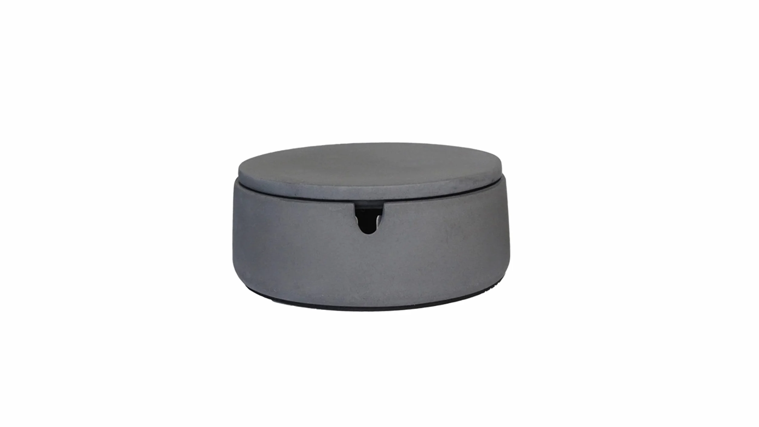 Posacenere da tavolo in Cemento Calcestruzzo Ø 9 cm x 5 cm rotondo Geometrico