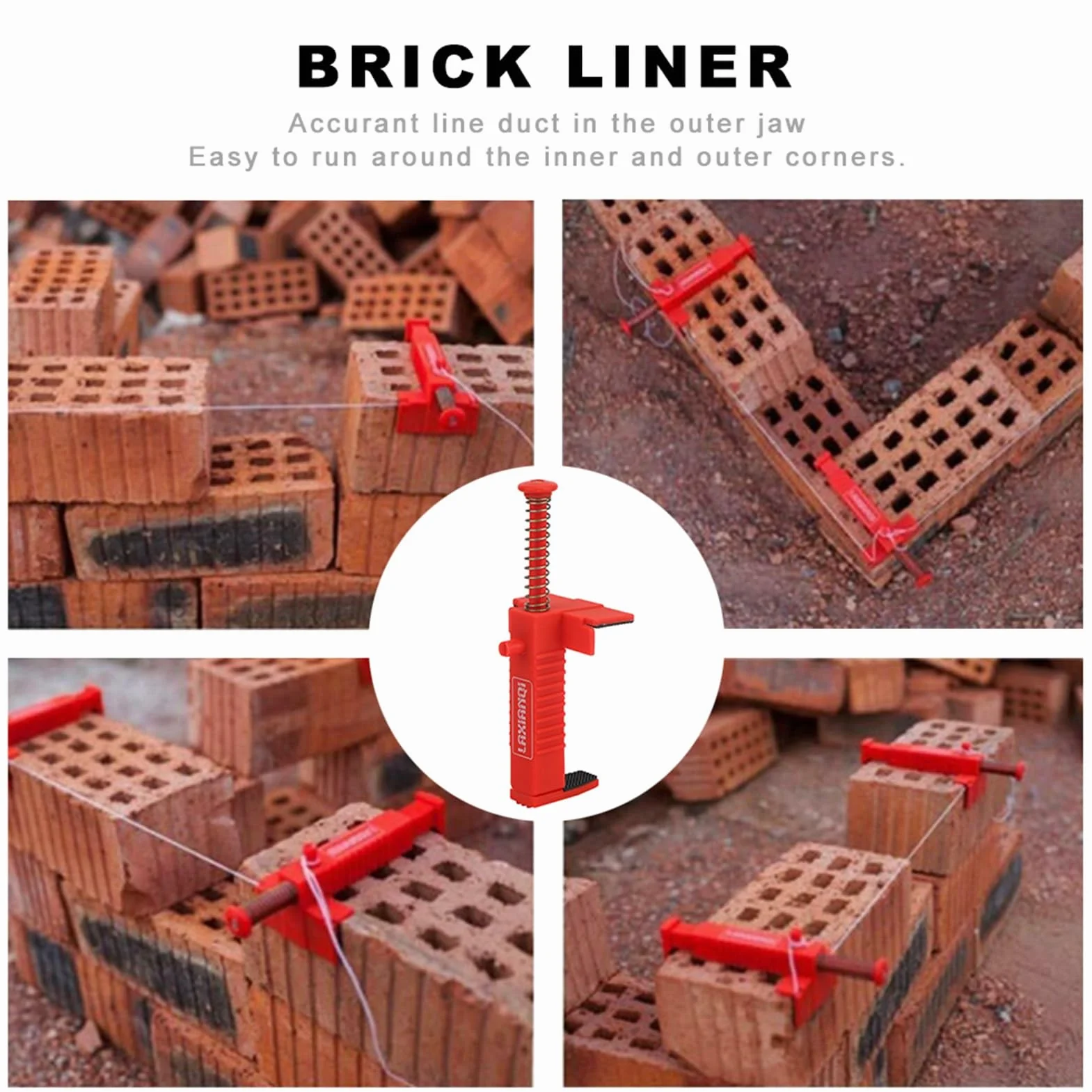 Attrezzi per Idraulico, 2 Pezzi Fissaggio per Attrezzi per Muratura per Cassetti in Filo Metallico per Rivestimento di Mattoni per la Costruzione di edifici(Rosso), Tools