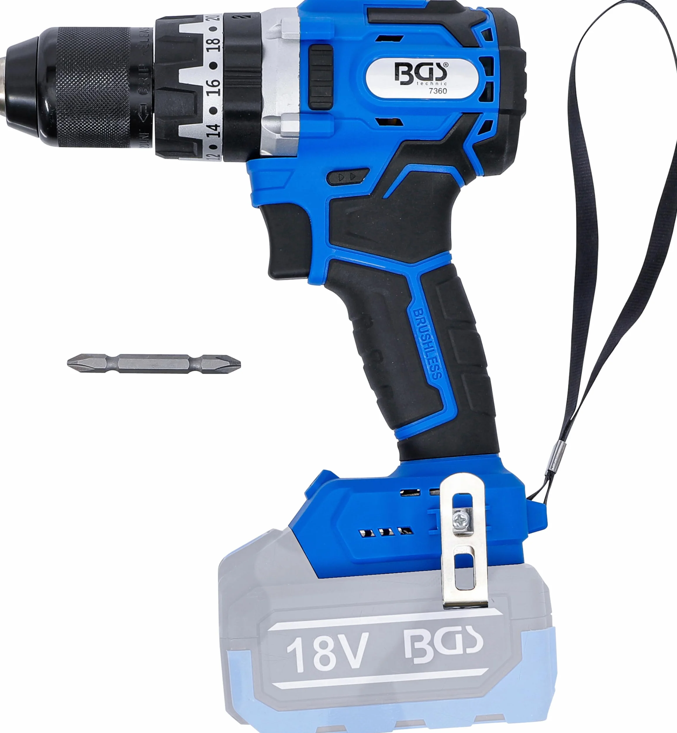 BGS 7397 | Kit avvitatore ad impulsi a batteria | senza spazzole | 65 Nm | 18 V | con accumulatore e caricatore rapido