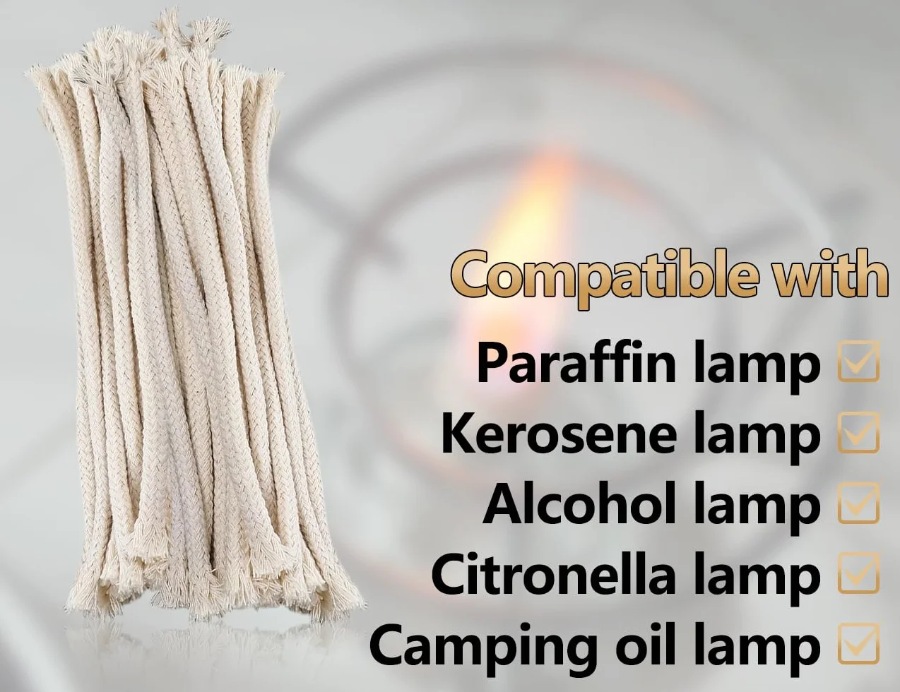 20 pezzi di stoppino per lampade a olio,stoppini di ricambio,stoppini di cotone,stoppini per candele,bruciatori per candele ad alcol,per candele a cherosene (rotondi,150 * 6 mm)