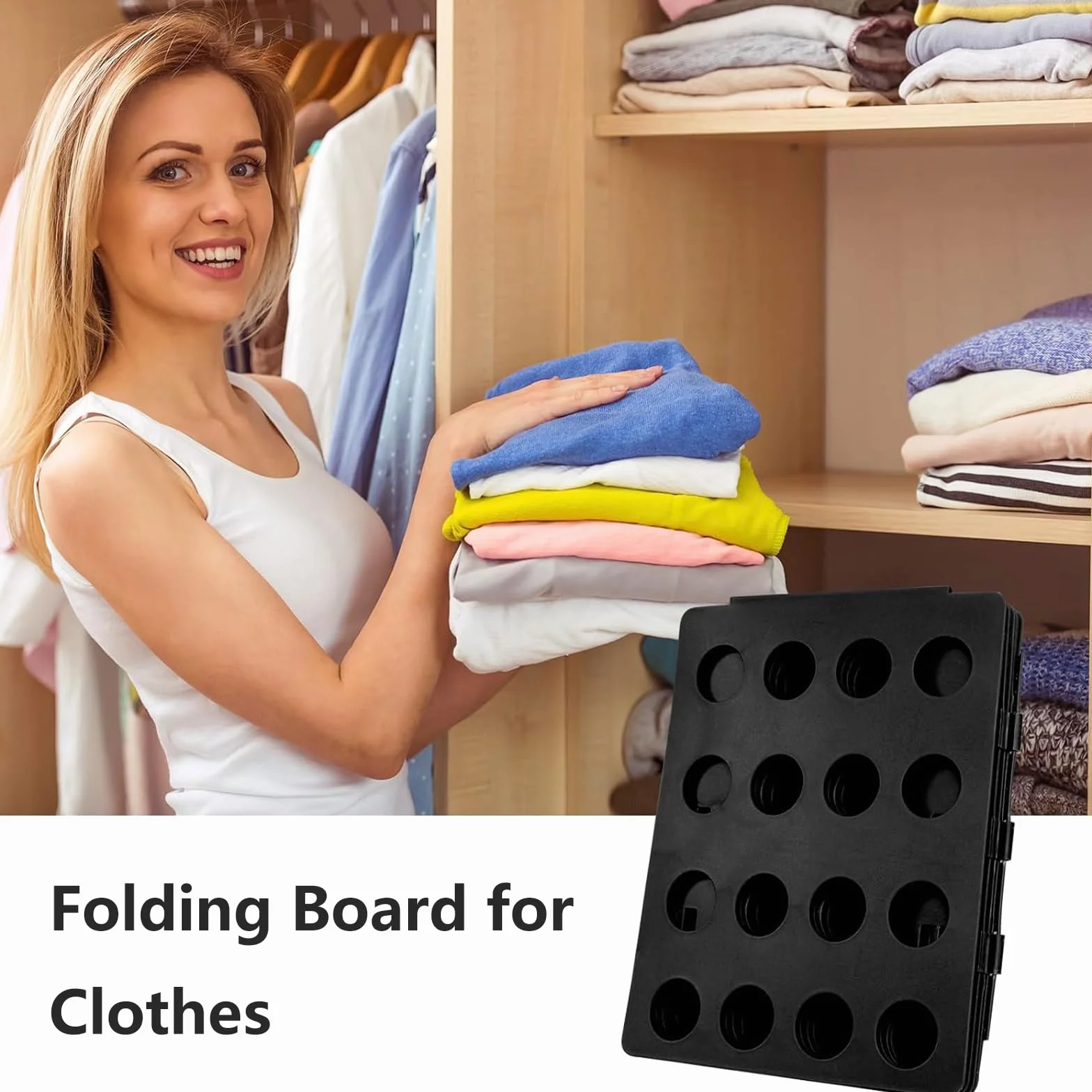 Shirene Piega Vestiti Indumenti,Camicie Cartella di Lavanderia Piega Magliette per Camicie Cartella di Lavanderia Facile e Veloce per Bambini e Adulti per Piegare Vestiti di Varie Dimensioni,Nero