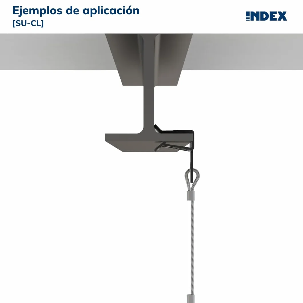 Sistemas de fijación rápida en viga Clip de suspensión - MEDIDA: 6.3 - Unid: 100