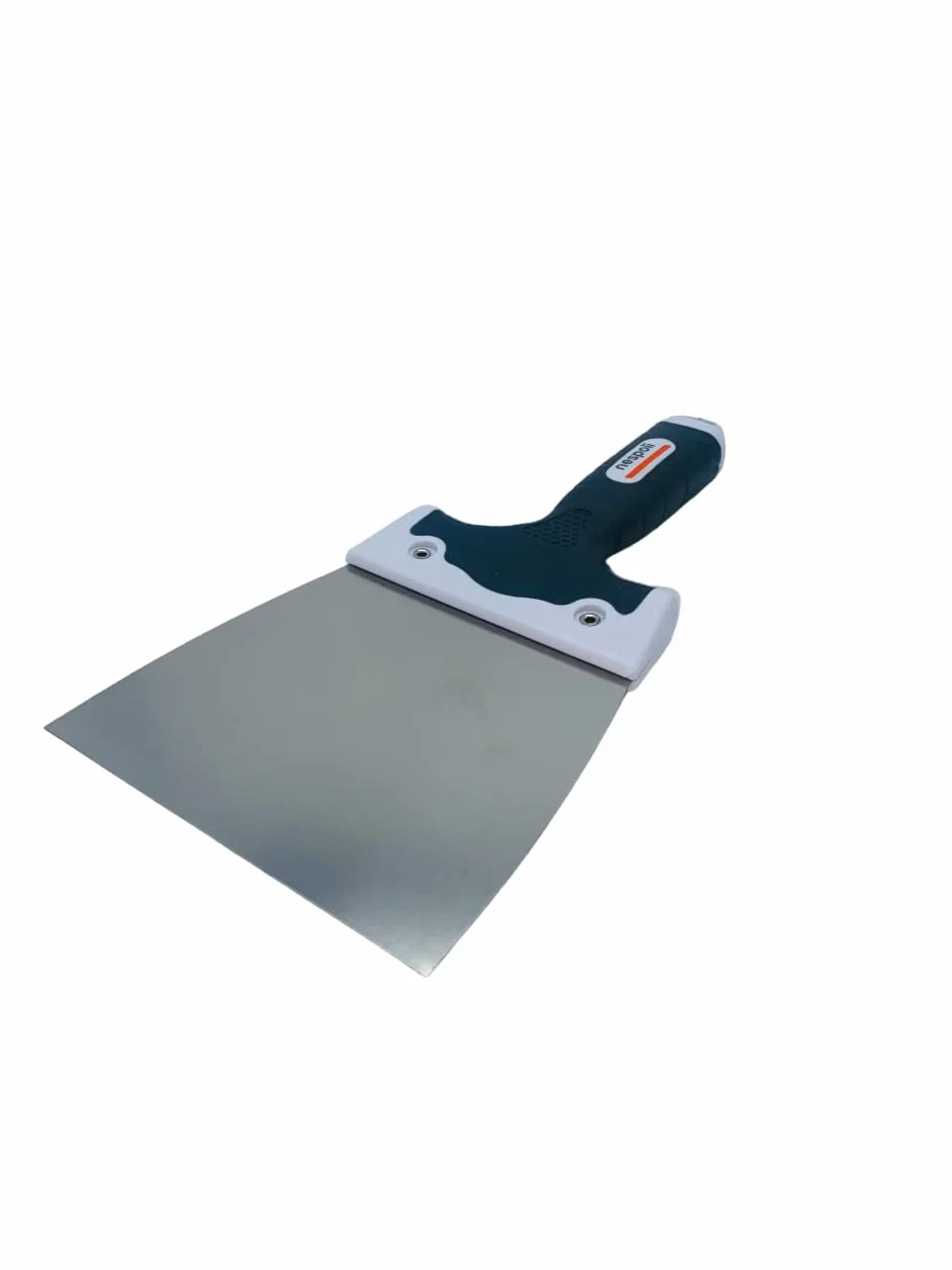 NESPOLI 37011 14 coltelli a spatola acciaio bi-materiale, Bianco, 14 cm