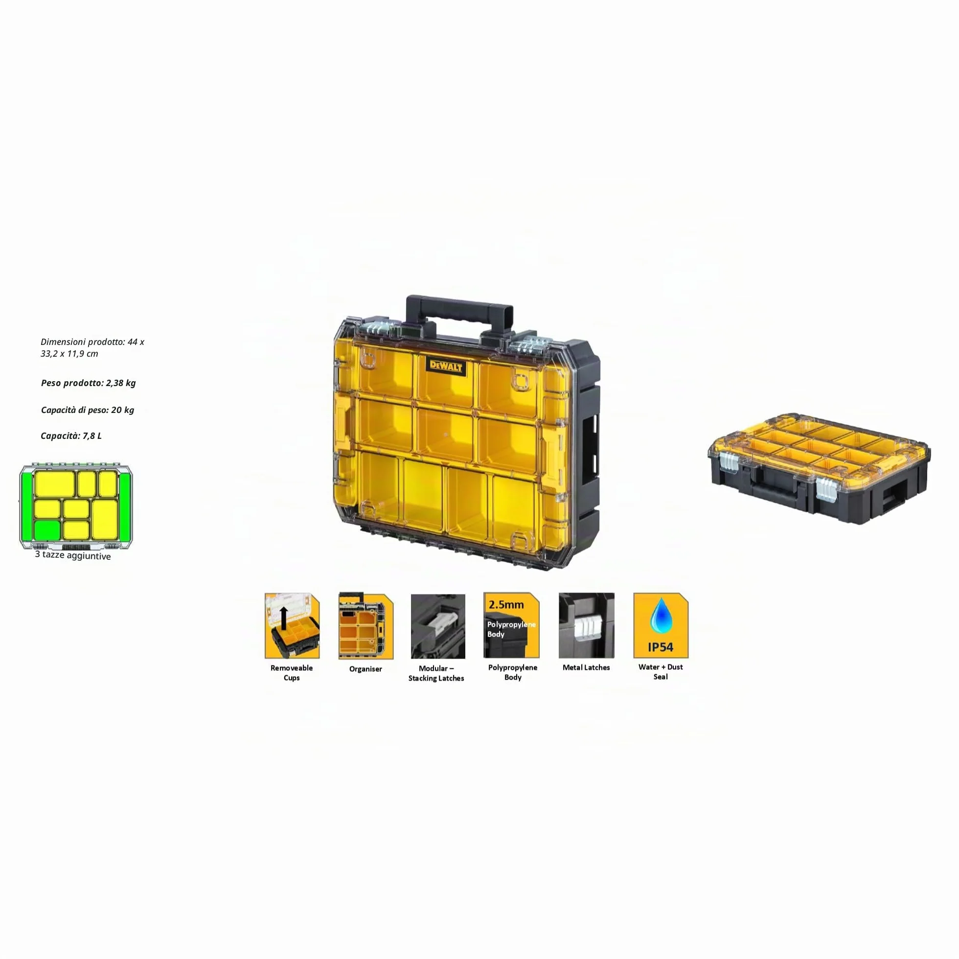 DEWALT DWST82968-1 Tstak V - Unità Porta Minuterie/Elettroutensili