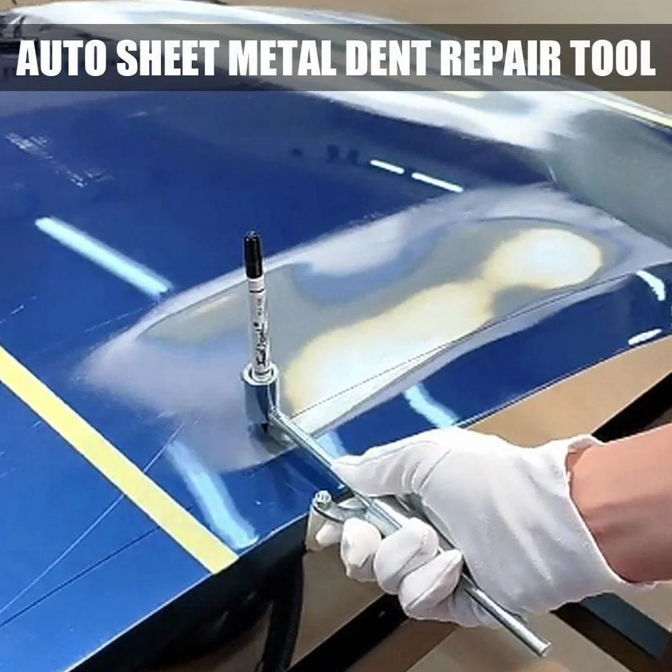 Automobile Dent Repair Wheel Arch Car Body Line Marking Tools, Scriber parallelo in lamiera, Raschietto per sopracciglia per ruote auto