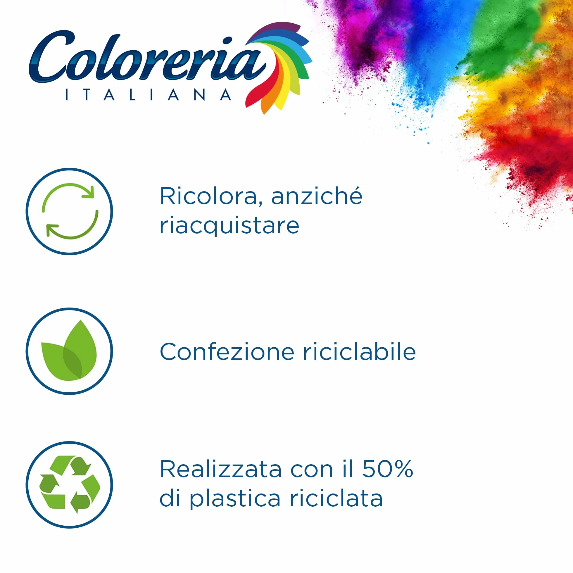 Coloreria Italiana Grey Colorante Tessuti e Vestiti in Lavatrice Nero Intenso 350g
