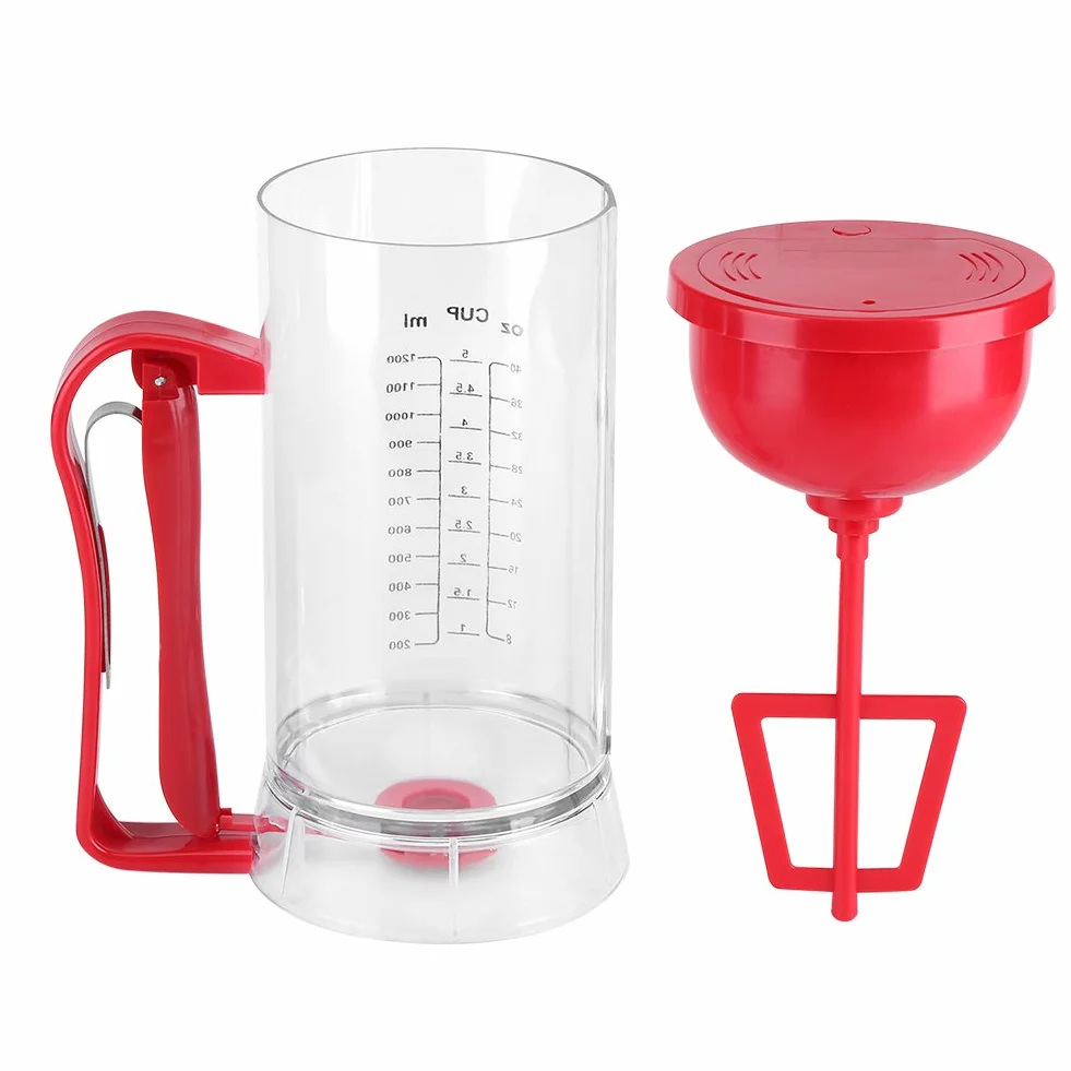 Dispenser per Pastella per Pancake, Frullatore Elettrico, Dosatore per Pancake e Pancake, capacità 1200 Ml, Comodo per Cuocere Cupcakes, Muffin, Pancake, Ciambelle