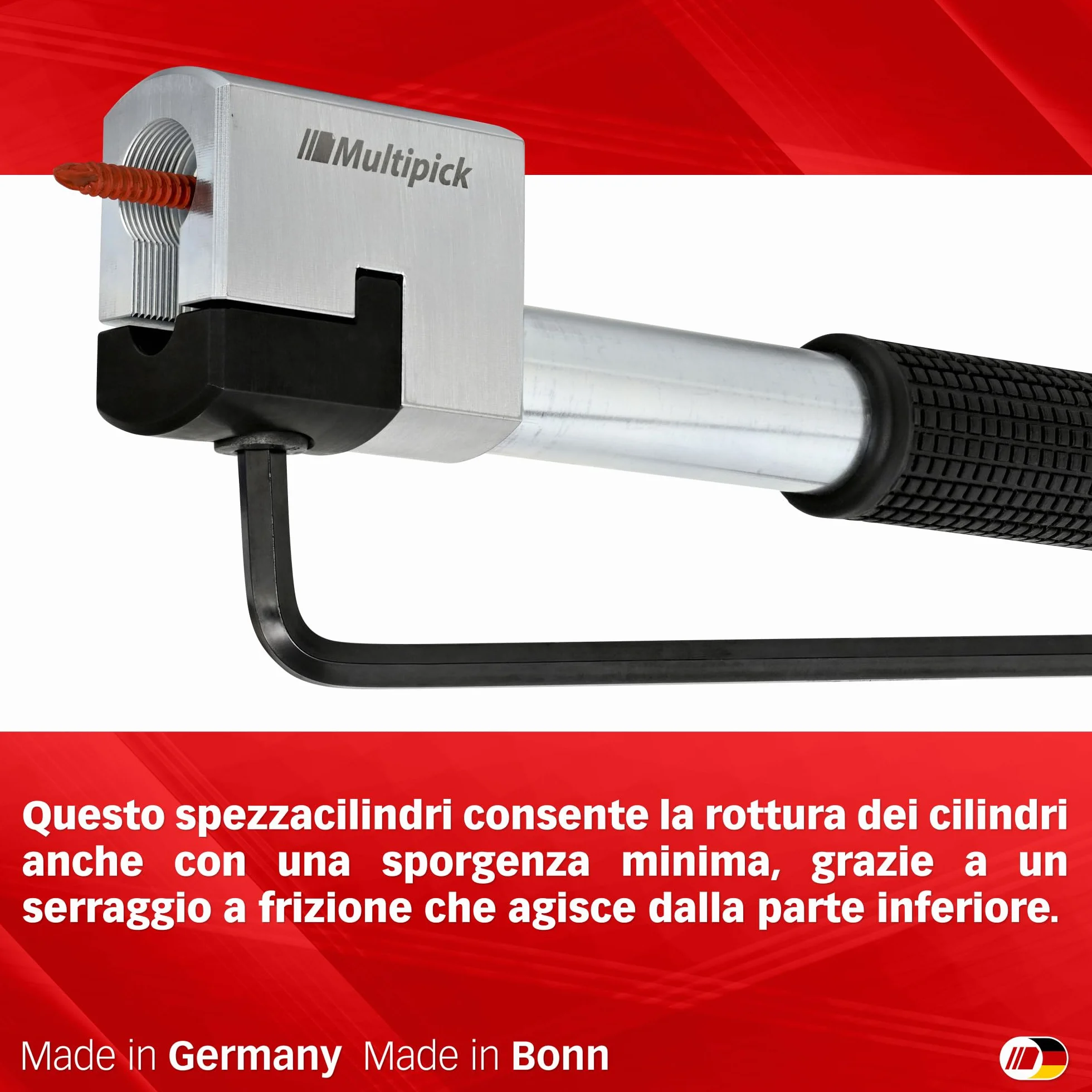 Multipick Power Pull Kracker - Strumento di trazione e apertura per cilindri profilati