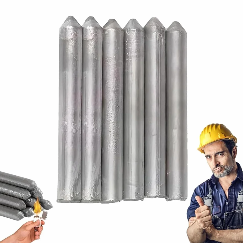 Low Temperature Universal Welding Rod, 2026 New Metal Universal Low Temperature Easy Melt Welding Rods, Lighter Welding Rod,Easy Welding Rods for Metal Welding,Aluminum Welding Rods (6 pcs)