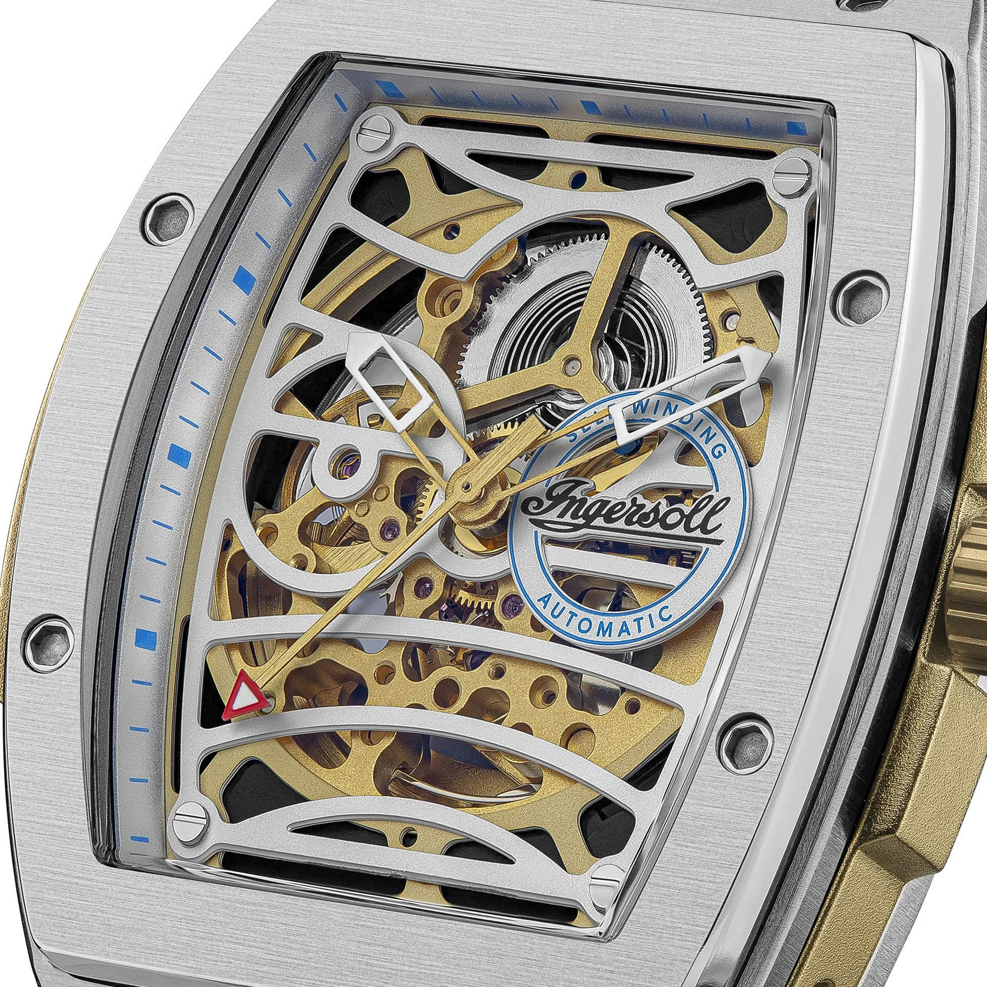 Ingersoll The Challenger orologio automatico uomo 42 mm quadrante blu cinturino poliuretano blu