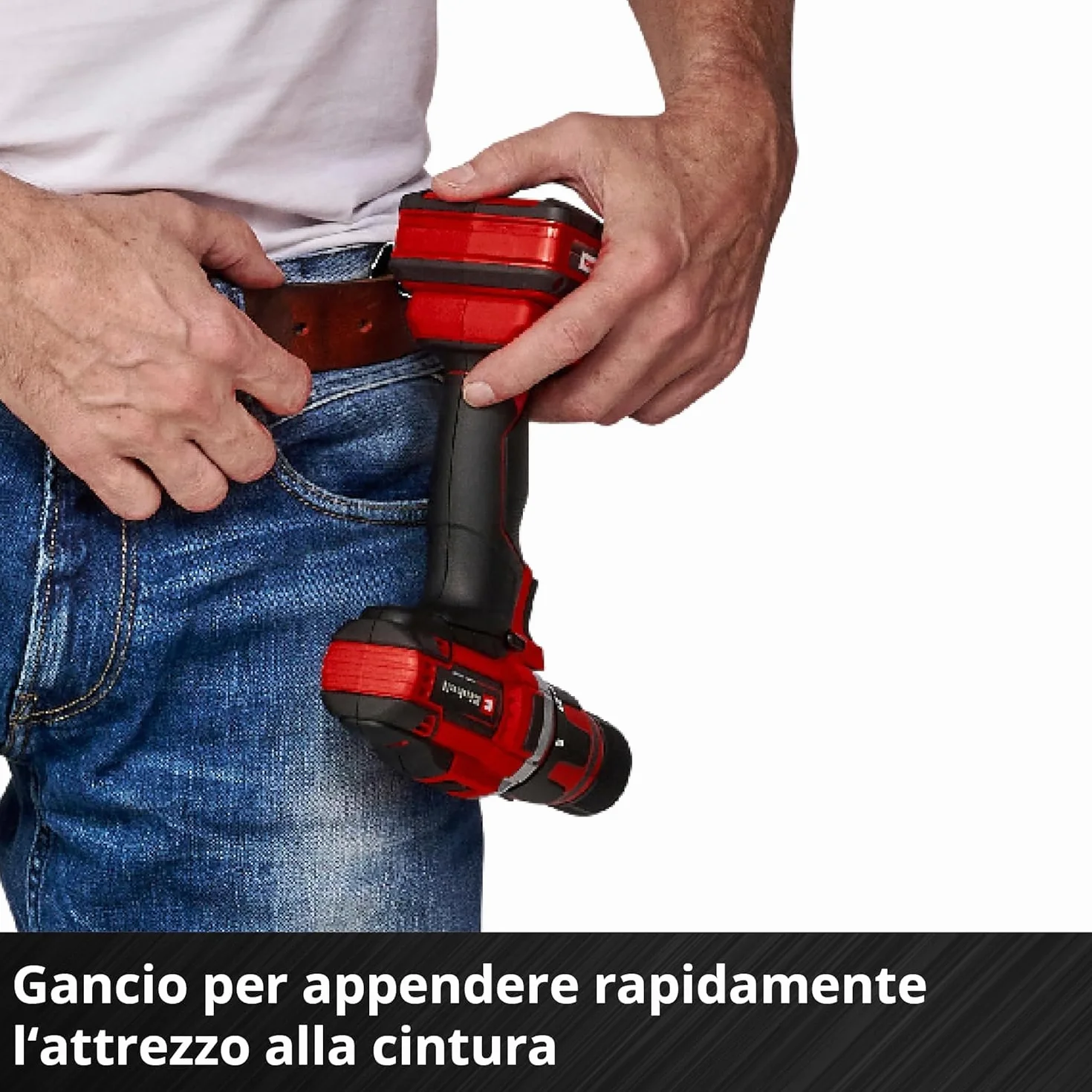 Einhell TE-CD 18/40 Li-Solo Trapano avvitatore a batteria Power X-Change (torsione 40Nm, vel. 1 giri al min. 400, vel. 2 giri al min. 1,500, mandrino 13 mm),Versione 2024