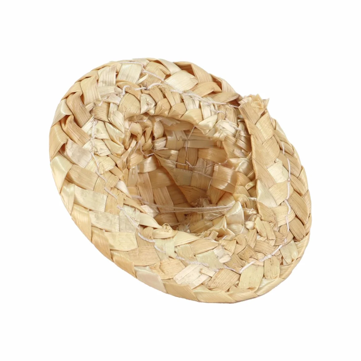 20 Mini cappelli intrecciati in miniatura Cappelli di paglia per lavoro a maglia Casa delle bambole Decorazione cowboy Bambole Piccoli cappelli per artigianato Natale Costume Festa