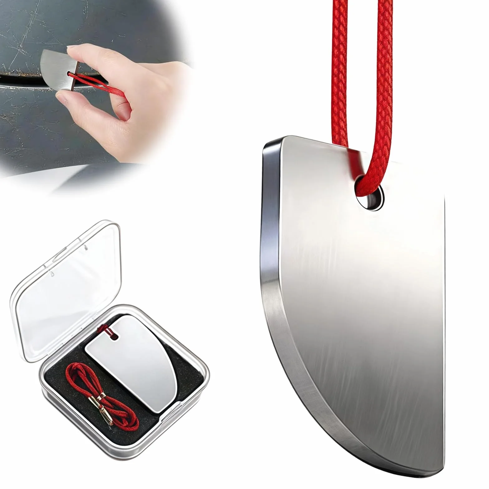 XQMMGO Raschietto per Vernice Auto in Carburo di Tungsteno, Pialla per Ritocco Vernice per Rimuovere Colature e Gocce, Set di Riparazione Carrozzeria Professionale con Lama di Precisione