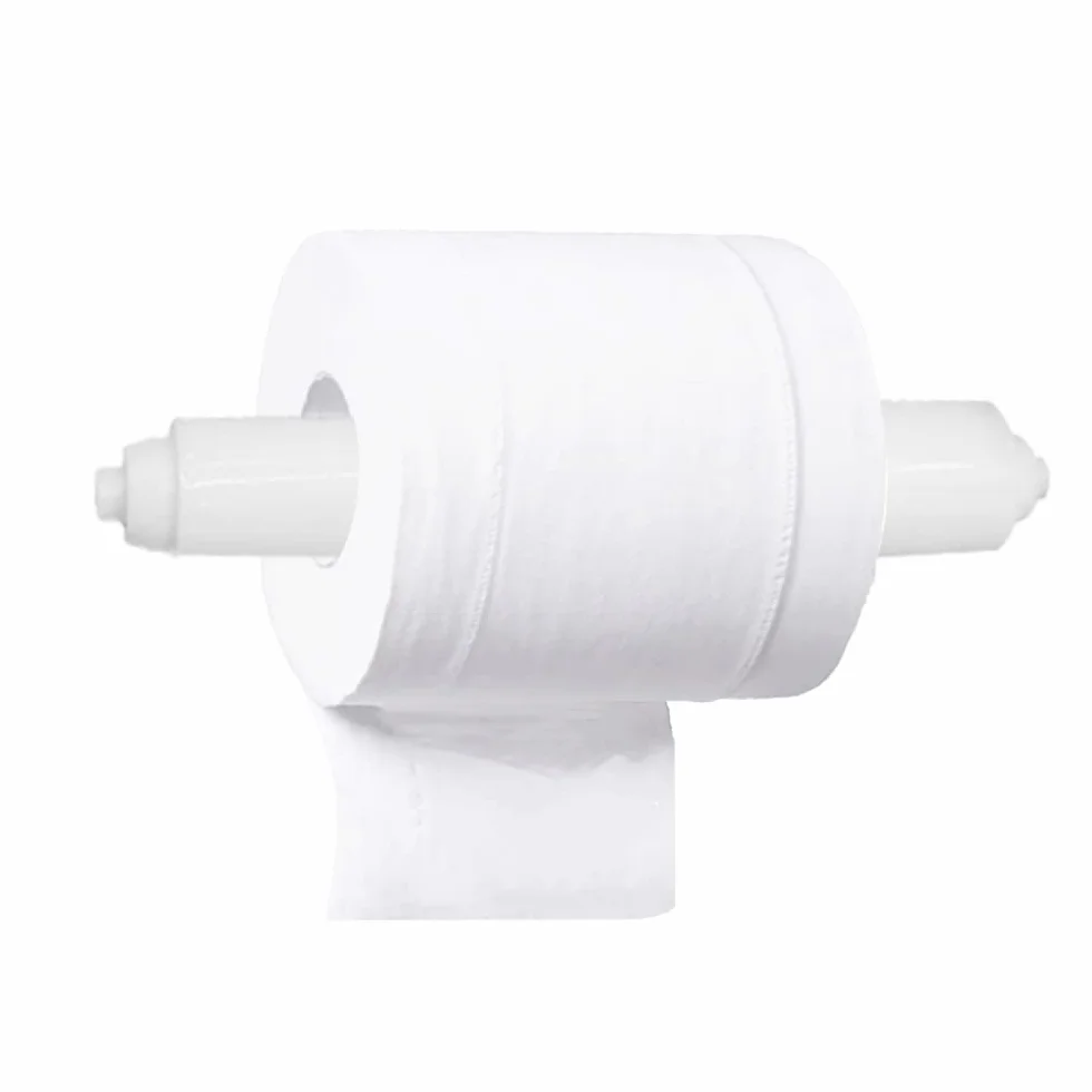 Porta Carta Igienica, 2 Pezzi Portarotoli in Plastica, Rulli Porta Carta Igienica, Supporti per Carta Igienica, Con Molla, per Rotolo di Carta Igienica