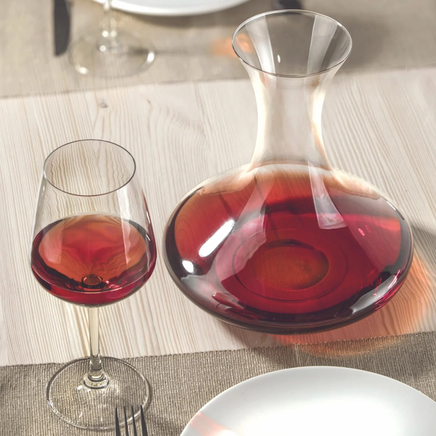 RCR Cristalleria Italiana S.p.a. Aria Set 6 Calici in Vetro Universum 55 cl Transparente