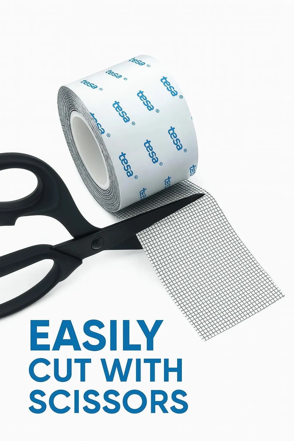 Dpm tapes – Nastro adesivo ripara zanzariere in fibra di vetro con adesivo Tesa, resistente a umidità, caldo e freddo – Ripara strappi in modo rapido e duraturo (50 mm x 5 m)