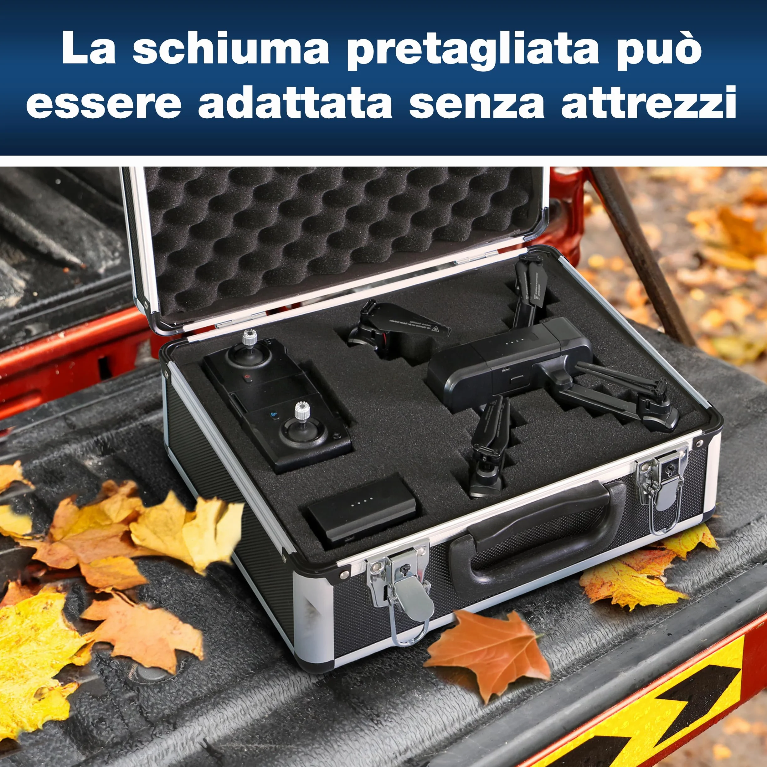 Peaktech Custodia Universale per Strumenti di Misura, Alluminio Resistente, 20 kg, 320x250x150 mm, Nero