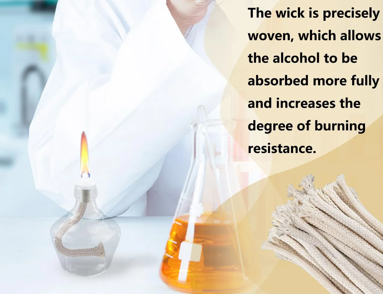 20 pezzi di stoppino per lampade a olio,stoppini di ricambio,stoppini di cotone,stoppini per candele,bruciatori per candele ad alcol,per candele a cherosene (rotondi,150 * 6 mm)
