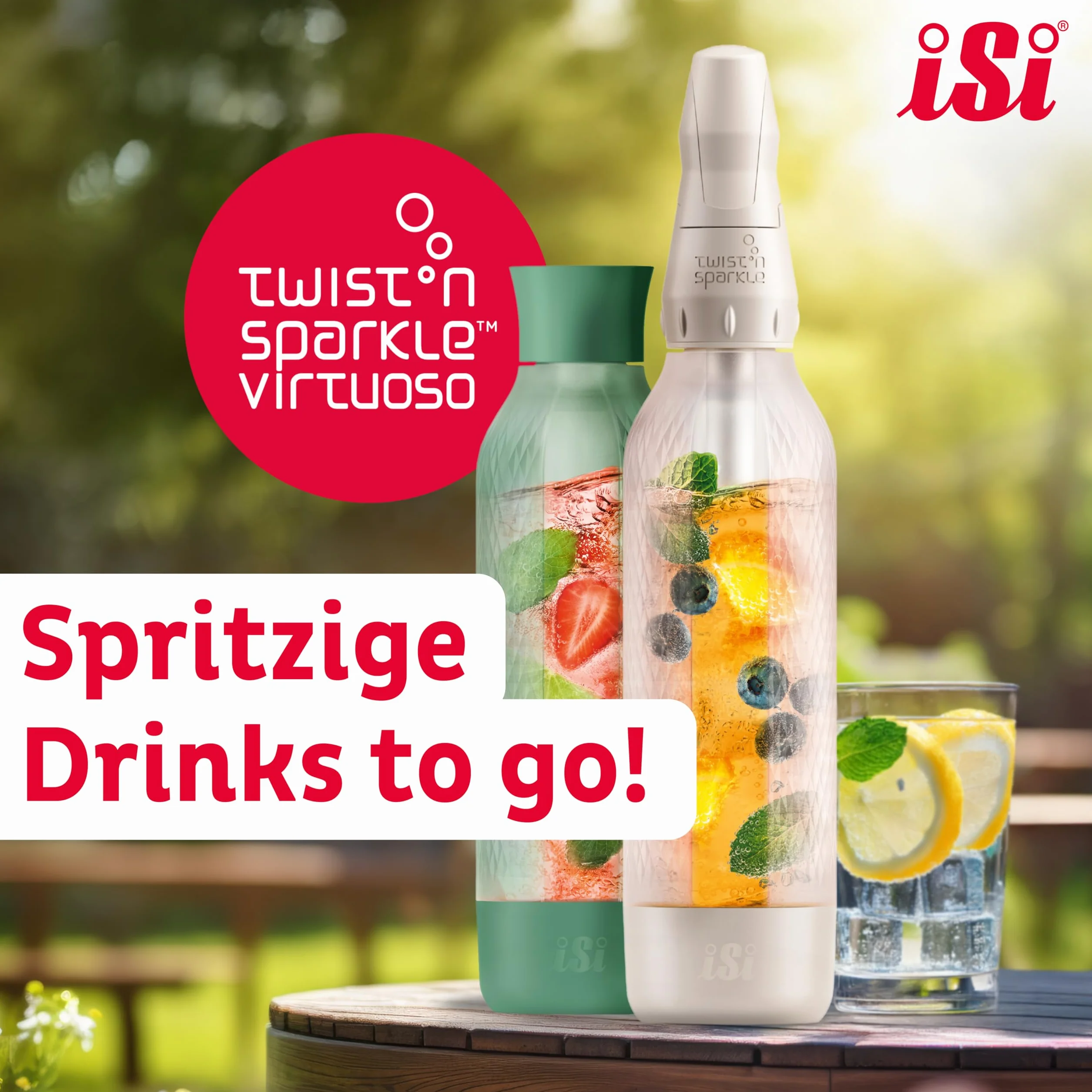 iSi Twist'n Sparkle Virtuoso Soda Maker 0,95 l Spruzzatore d'acqua frizzante