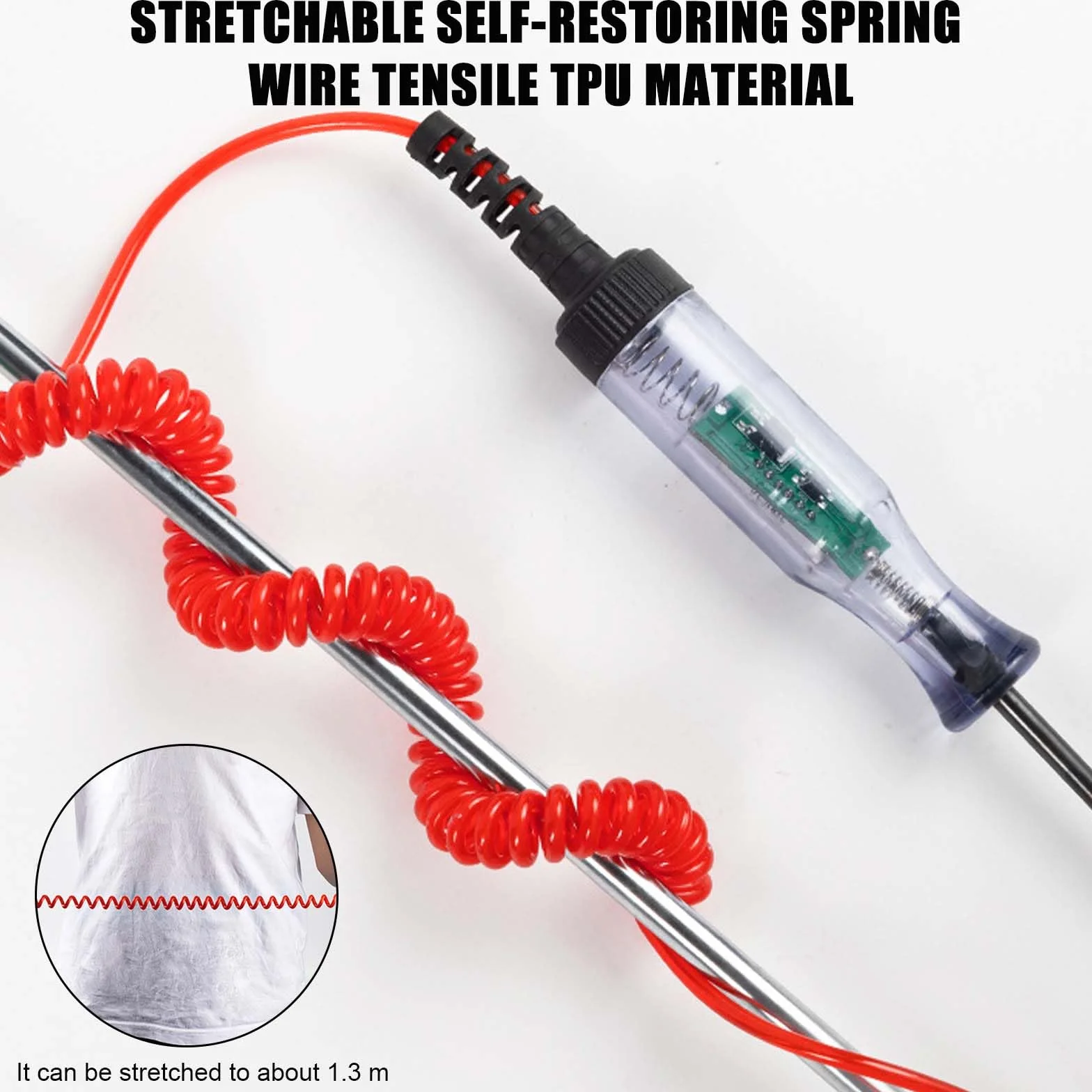 Tester di tensione per auto, 2 pezzi, 3 V-120 V, lampada di prova per auto, tester di corrente con lampada di prova e LCD digitale, tester di circuito con morsetto a coccodrillo