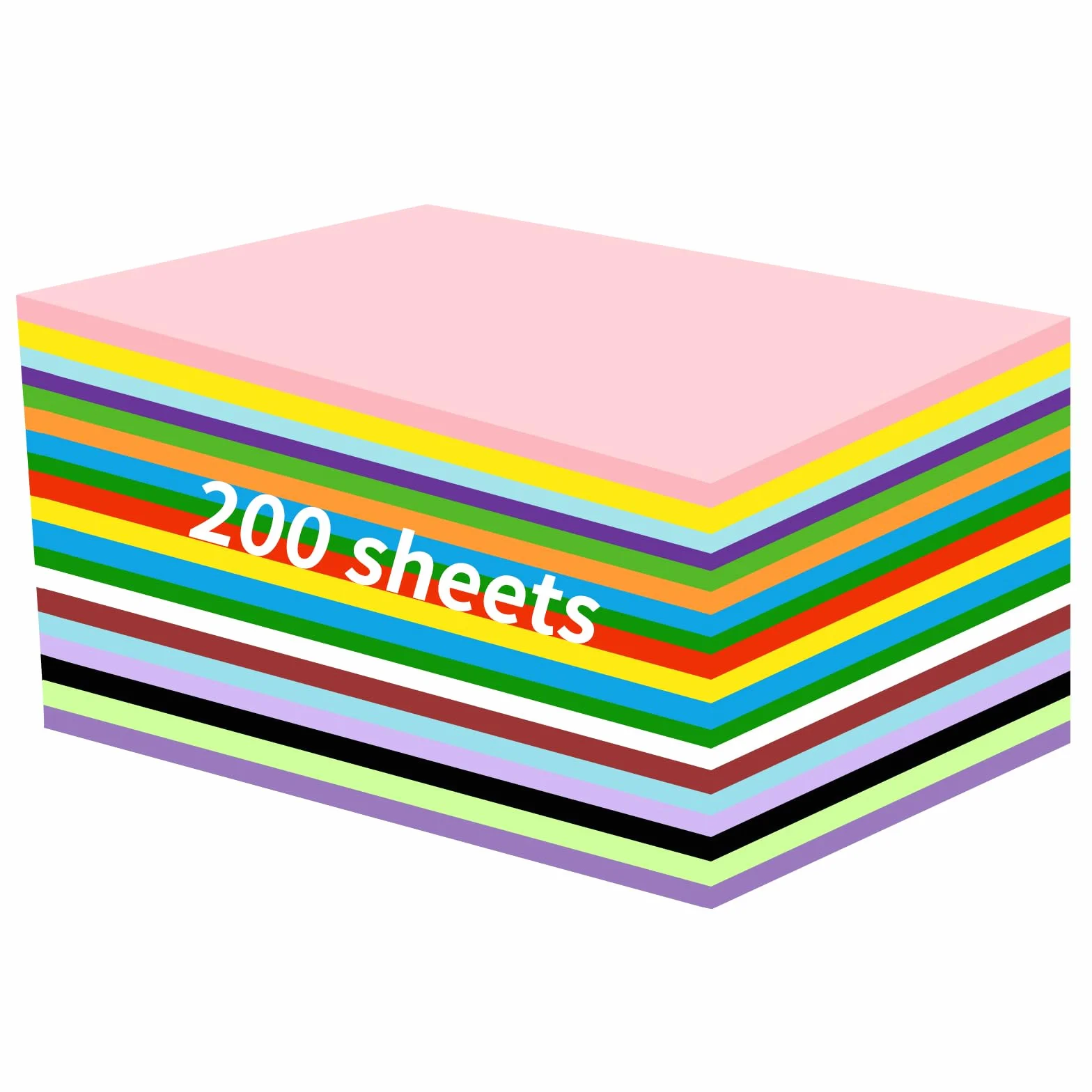 CRESZZLE 200 Fogli Cartoncini Colorati, Carta A4 carta colorata per lavoretti (70g), 20 Colori origami paper, 297mm x 210mm - Per Disegno, Stampa, Origami – Adatto per Adulti e Bambini