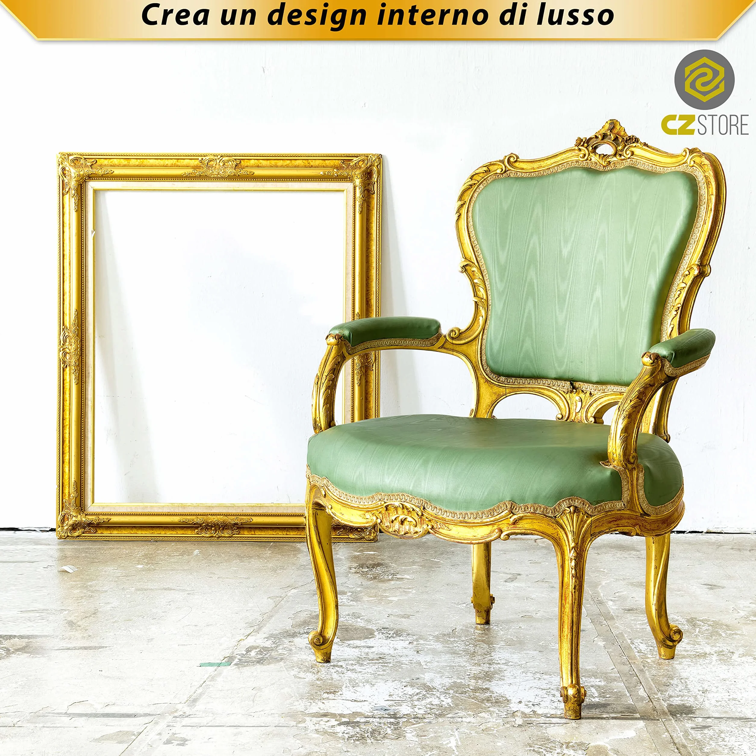 Foglia Oro -✮Garanzia A Vita✮- 100 Fogli di Imitazione Foglia d'oro con Rifinitura Liscia, 14 cm - Materiale di Doratura Artigianale per Decorazione Fai da Te, Mobili, Quadri, Decoupage
